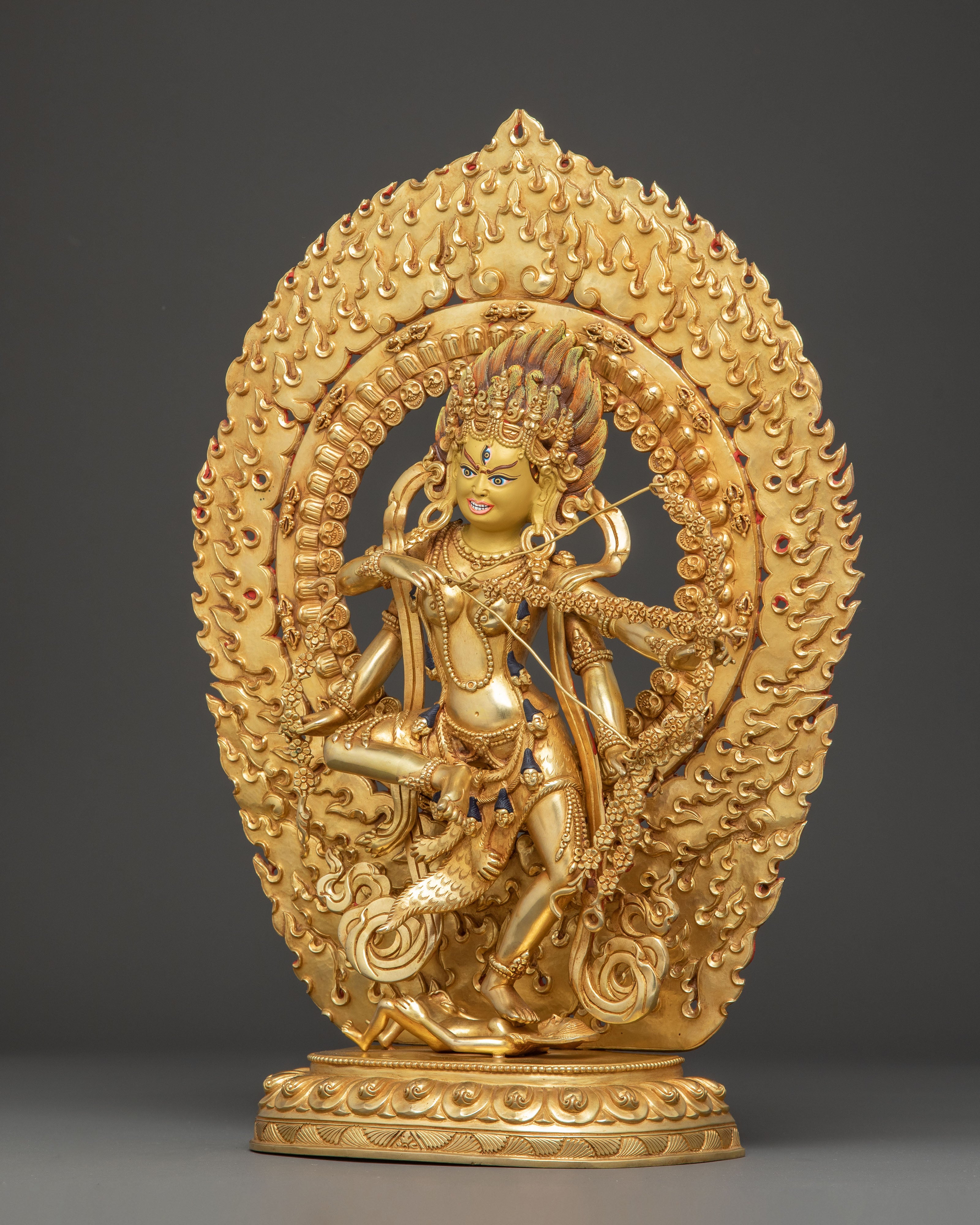 Handcrafted Kurukulla Statue Goddess of Attraction | Tantric Protector