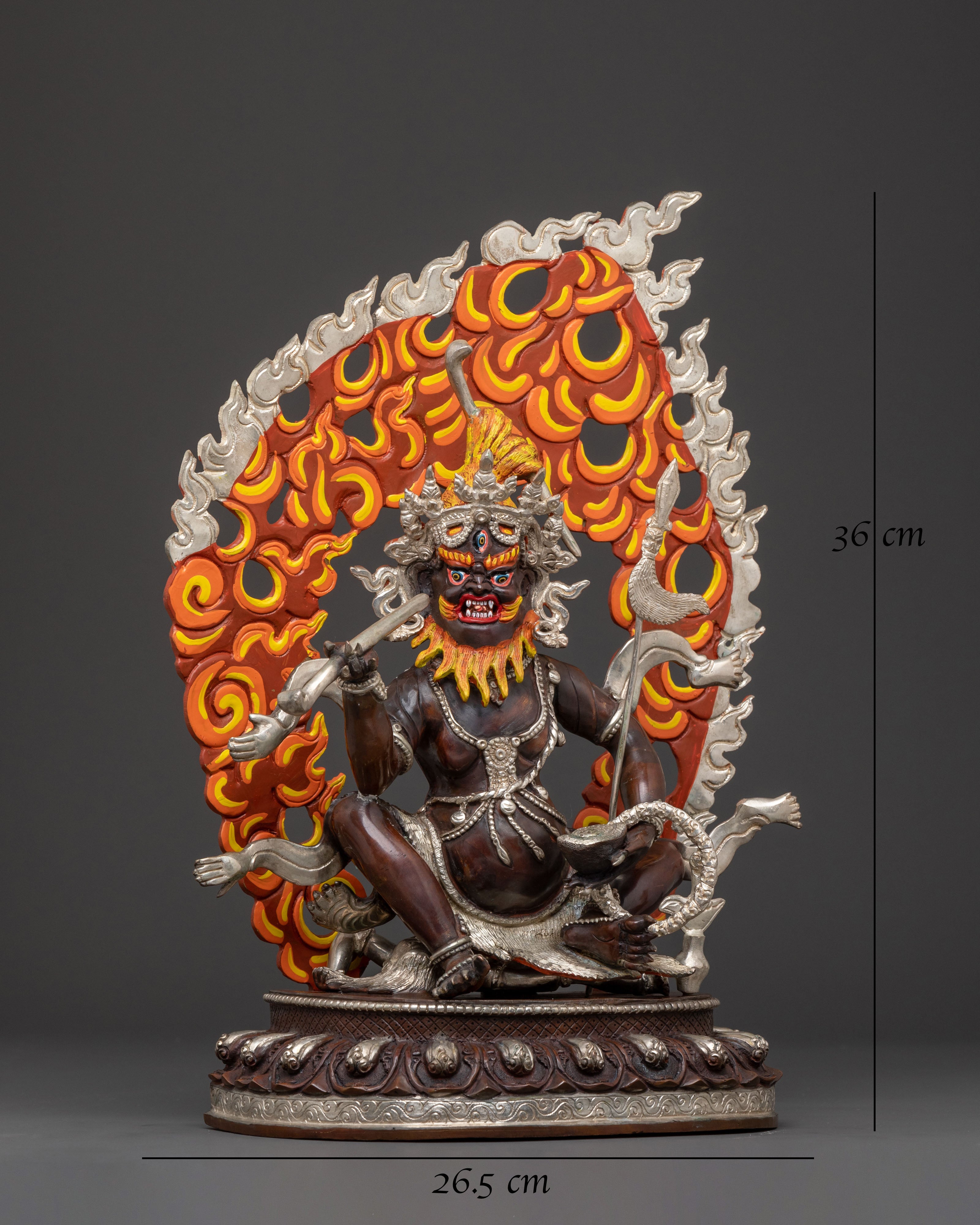 Divine Brahmanrupa Statue | Oxidized Copper Elegance