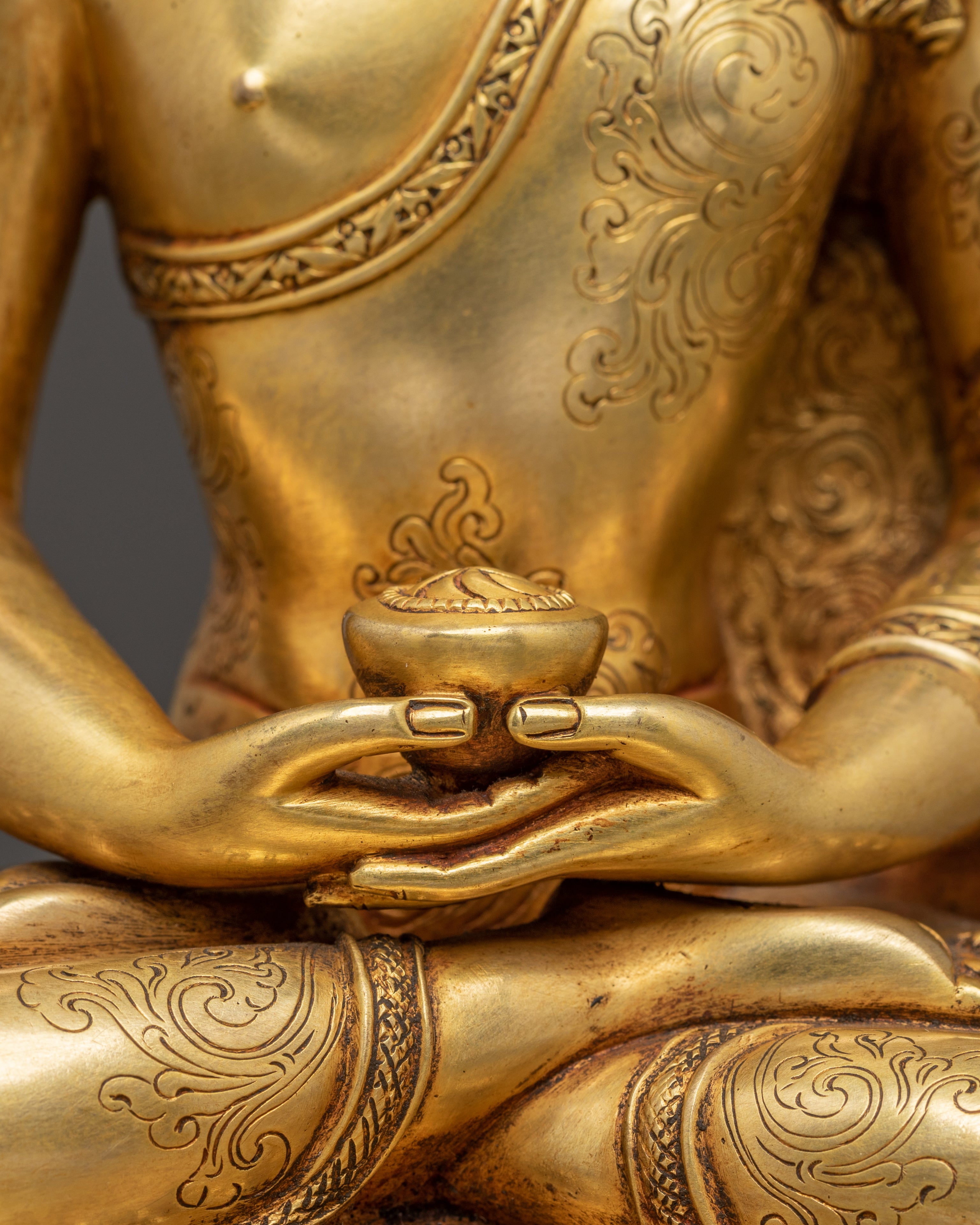 Peaceful Sculpture of Buddha Amitabha | Buddha of Infinite Light