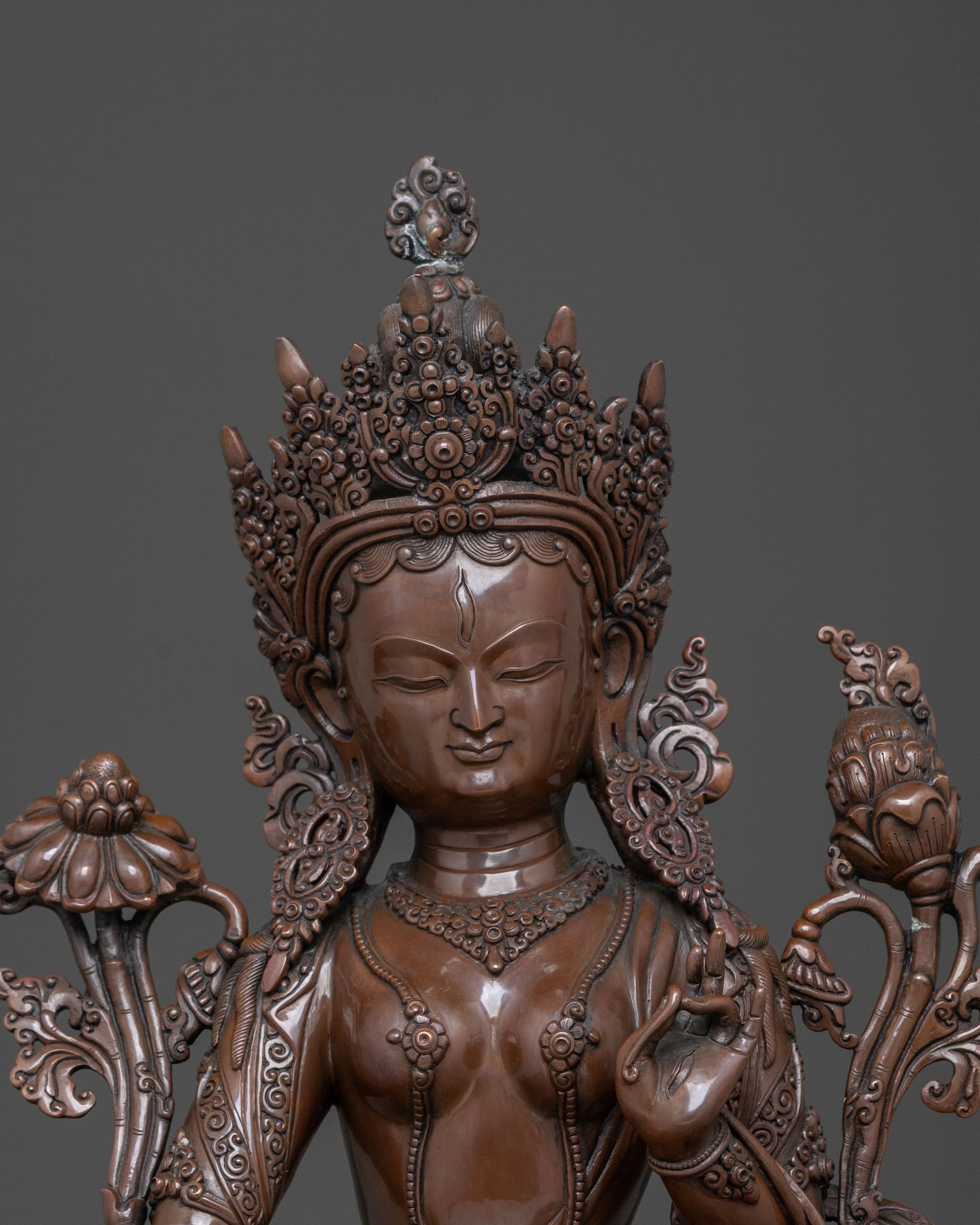 Handcrafted White Tara Spiritual Statue | Healing Goddess