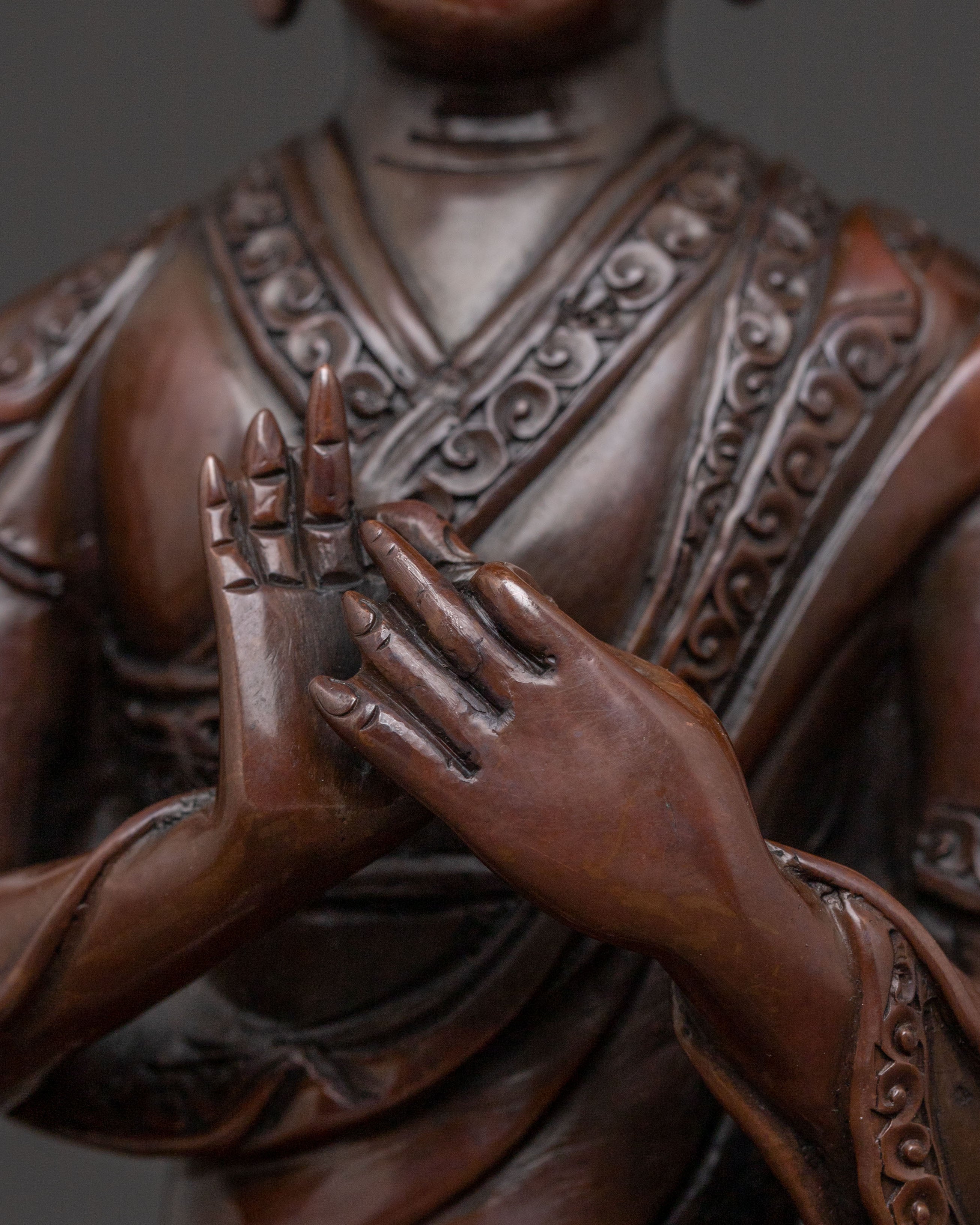 Tsongkhapa Divine Statue with Disciples: Altar Decor