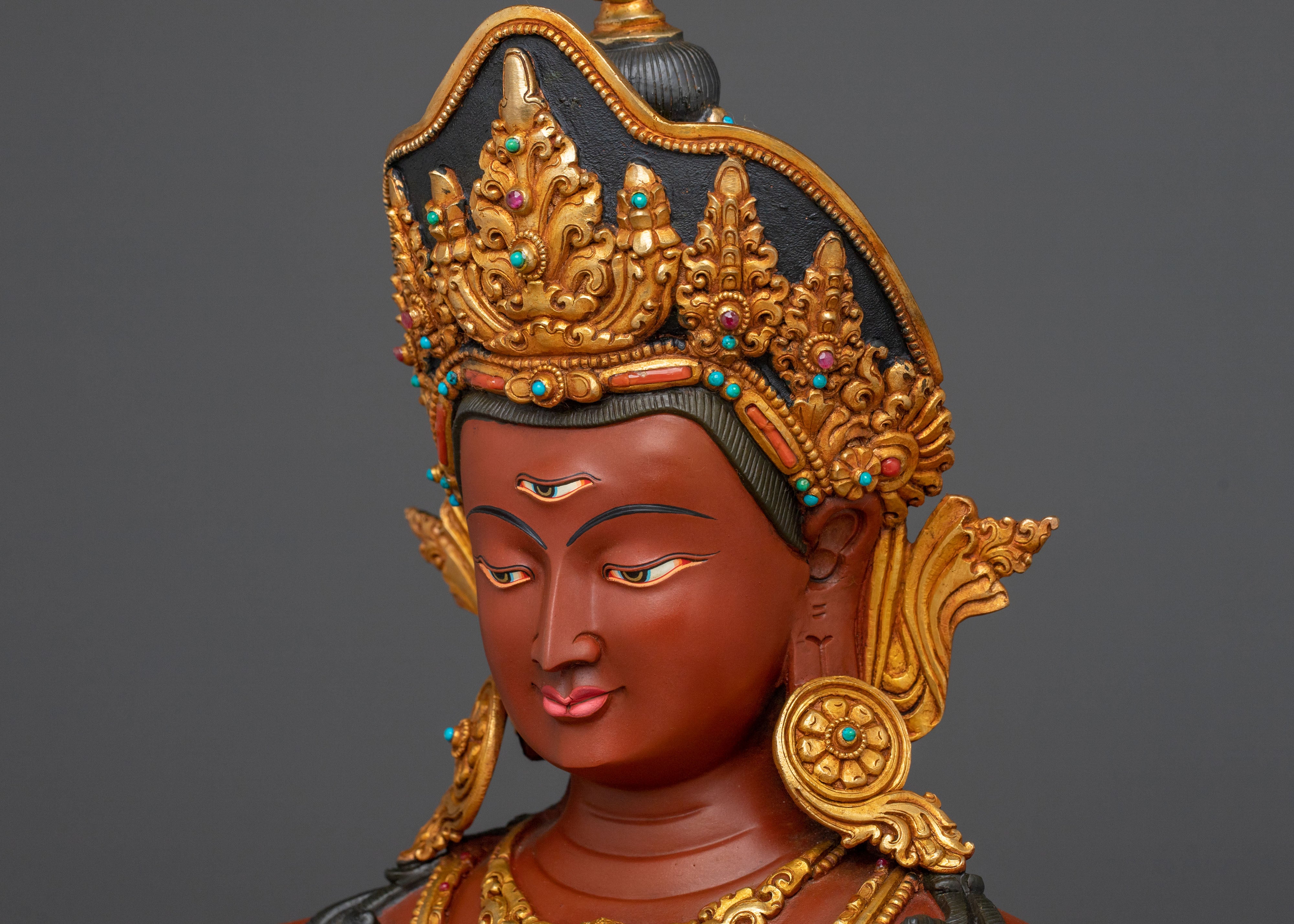 Handmade Statue of Indra: Protector of the Universe