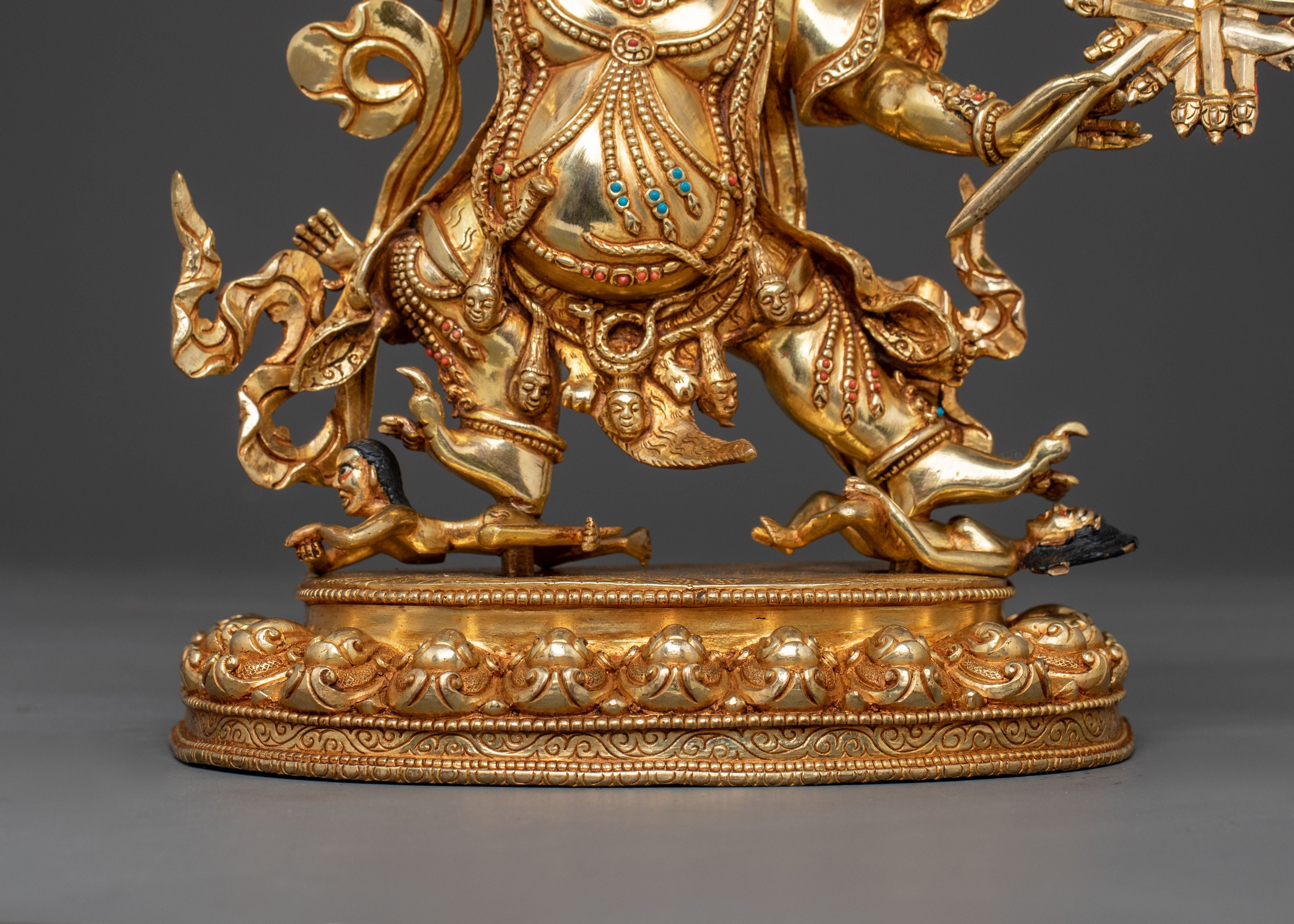 Takla Mebar Statue: 24K Gold Gilded Protector