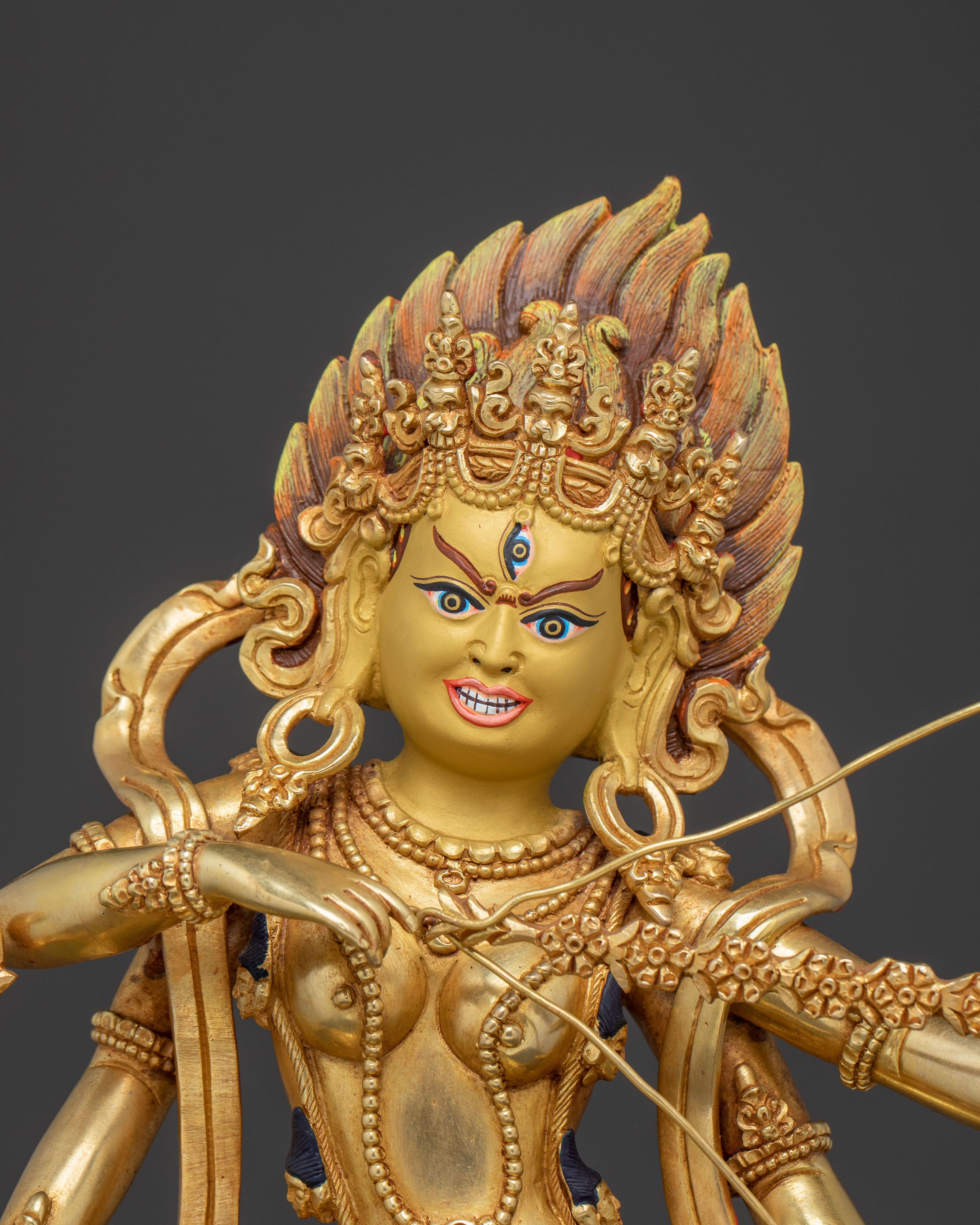 Handcrafted Kurukulla Statue Goddess of Attraction | Tantric Protector