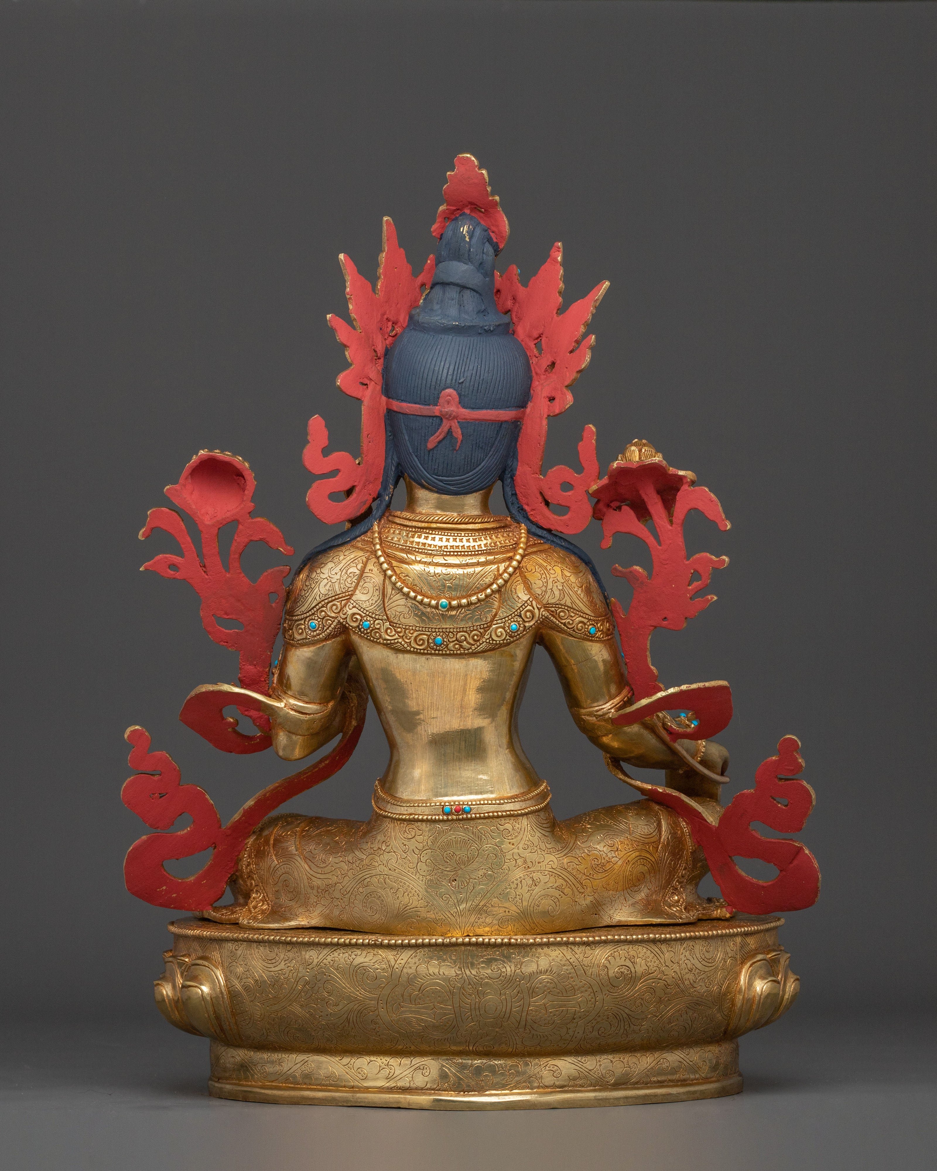 Goddess Green Tara Sacred Sculpture | Buddhist Goddess of Compassion