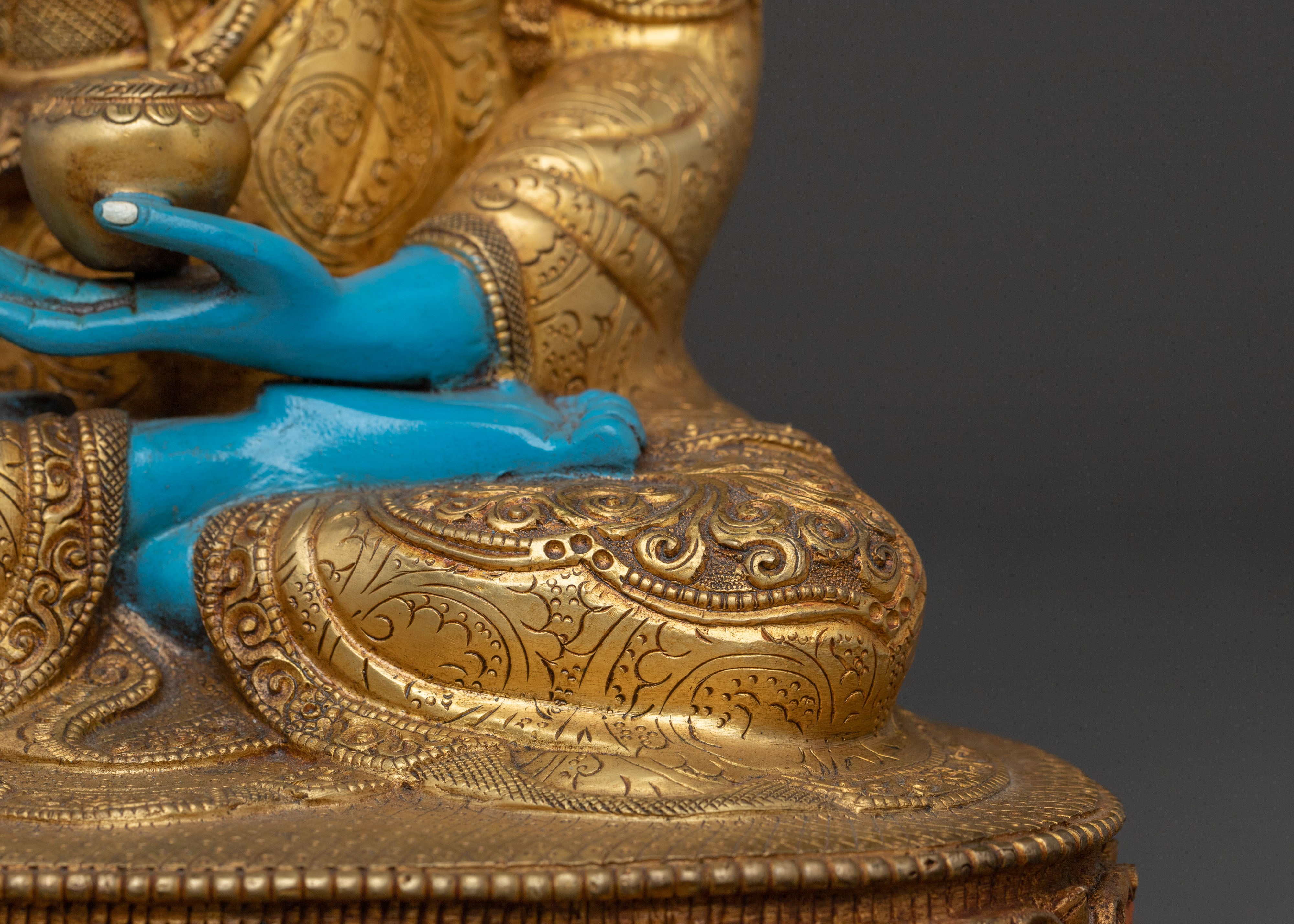Akshobhya Buddha Sculpture | Enlightened Figurine