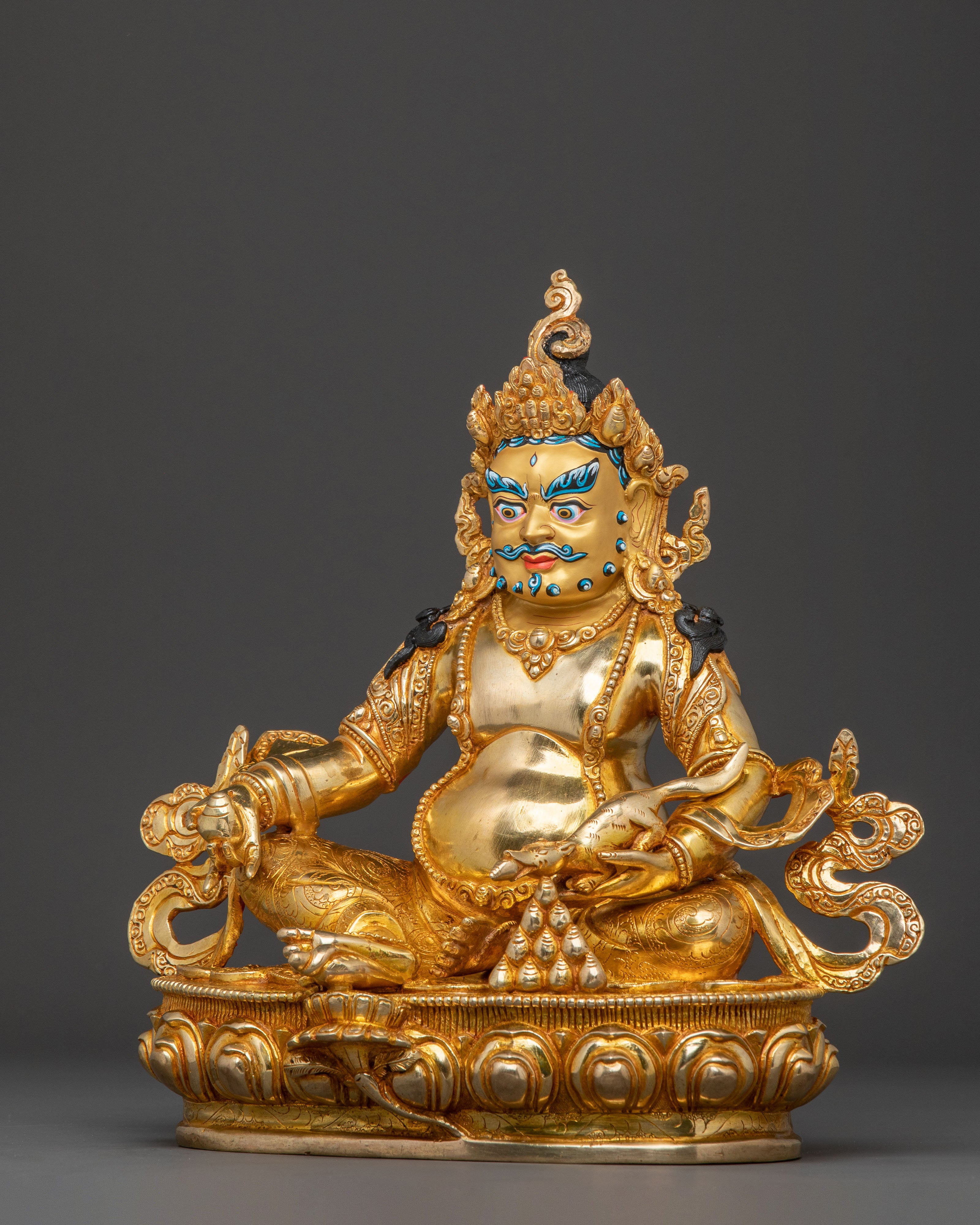 Dzambhala Golden Statue | Divine Prosperity and Wealth Blessing