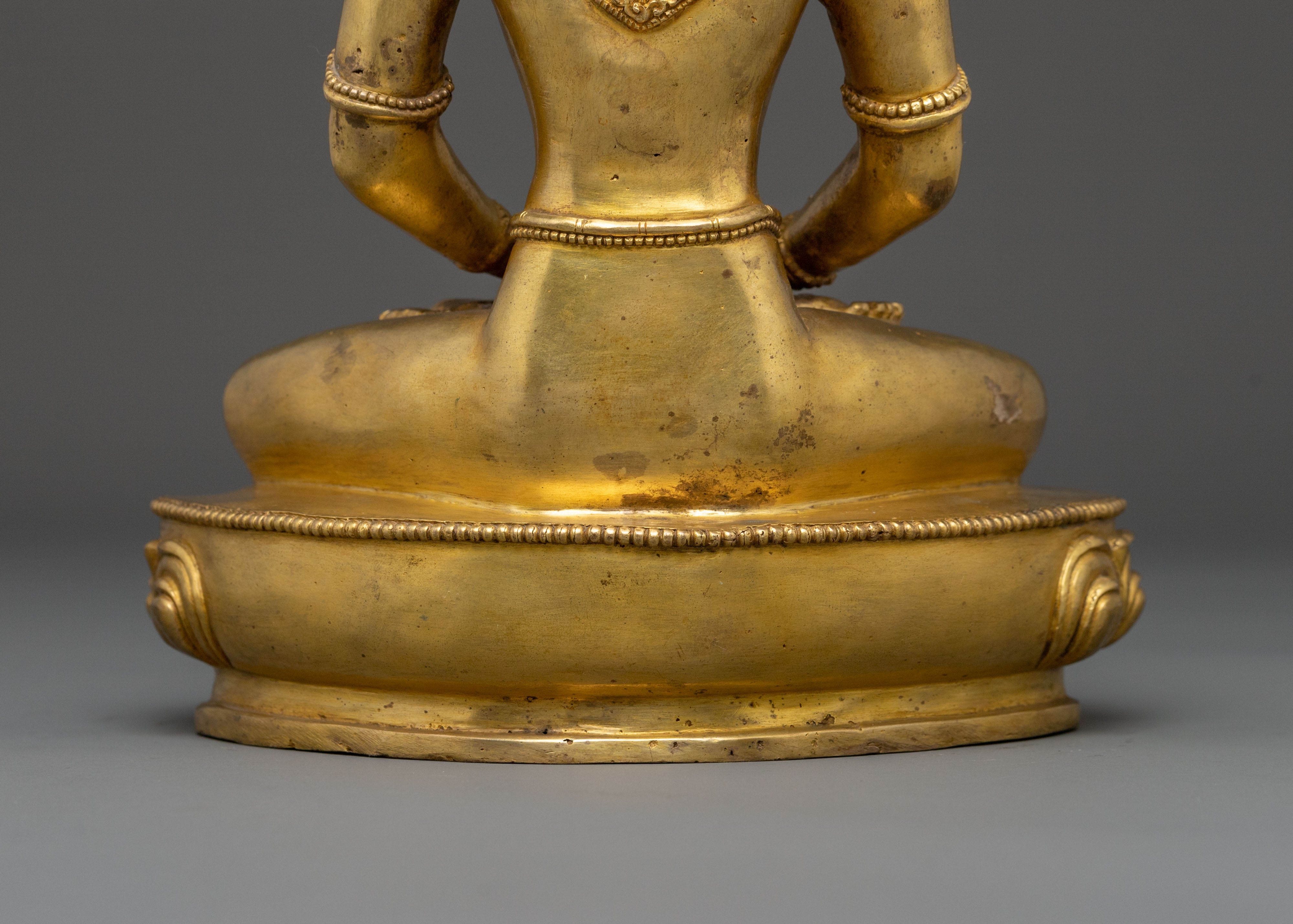 Handcrafted Crown Amitabha Buddha Statue | Boundless Compassion