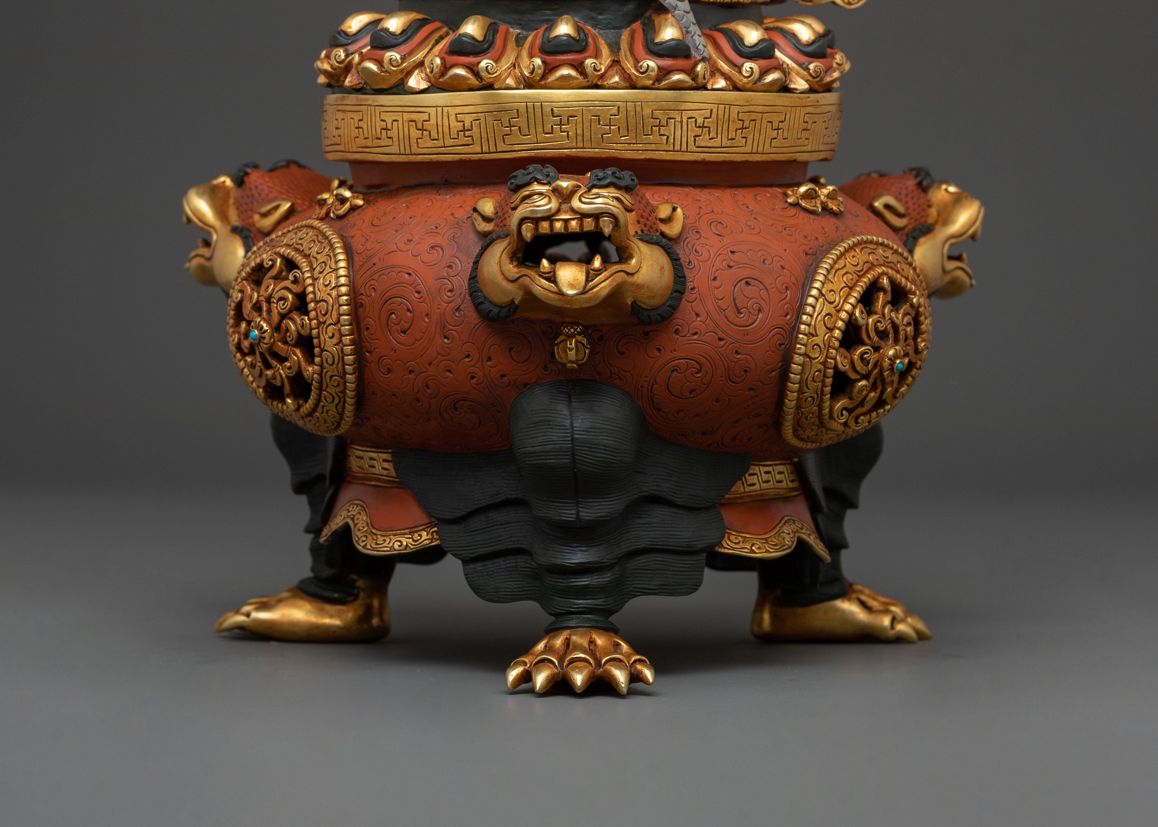 Vajradaka Traditional Sculpture – Exquisite Gilded Copper