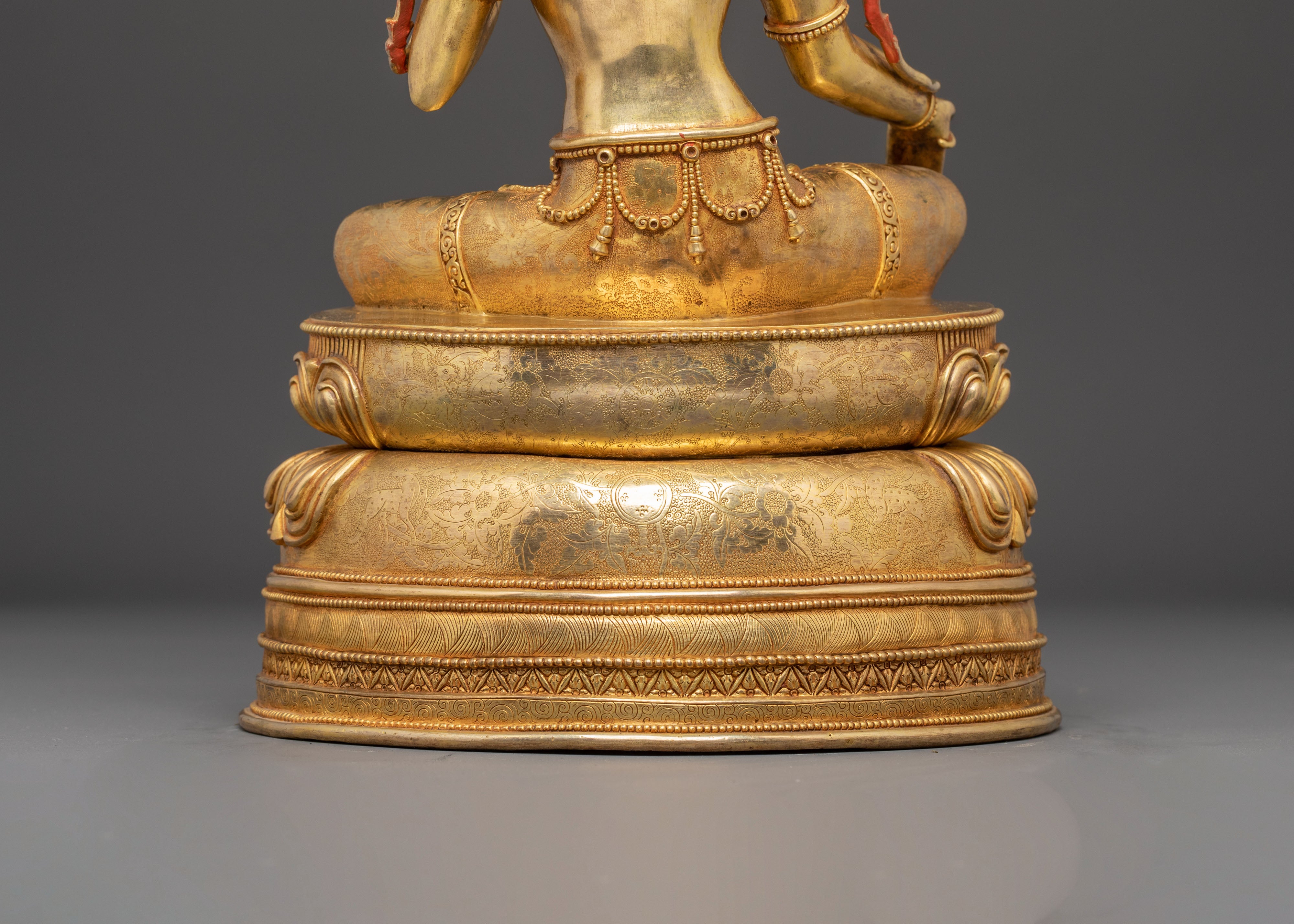 Handmade Golden Statue of Mother Shyama Tara | Symbol of Liberation