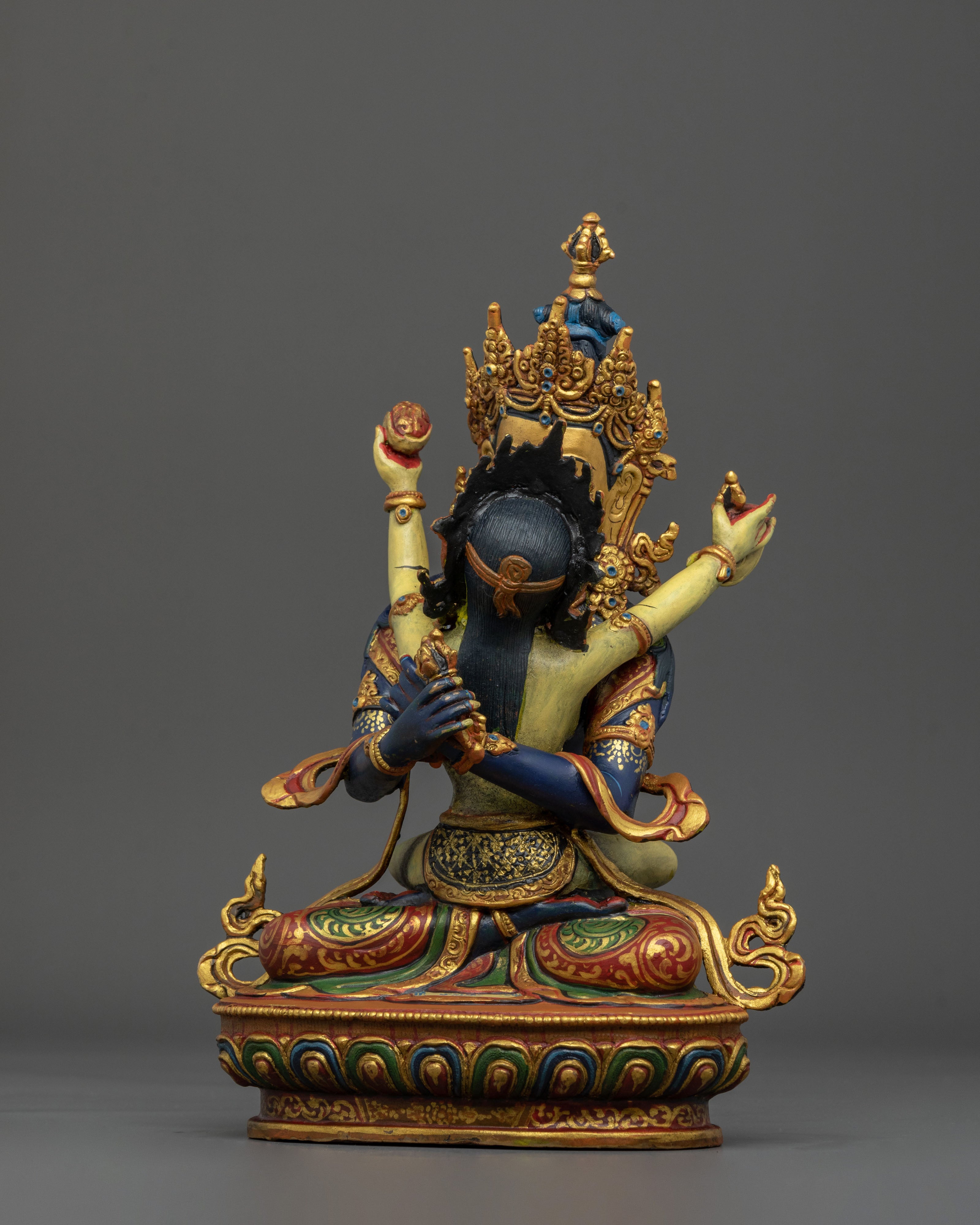 Vajradhara Sculpture with Consort | Home Decor