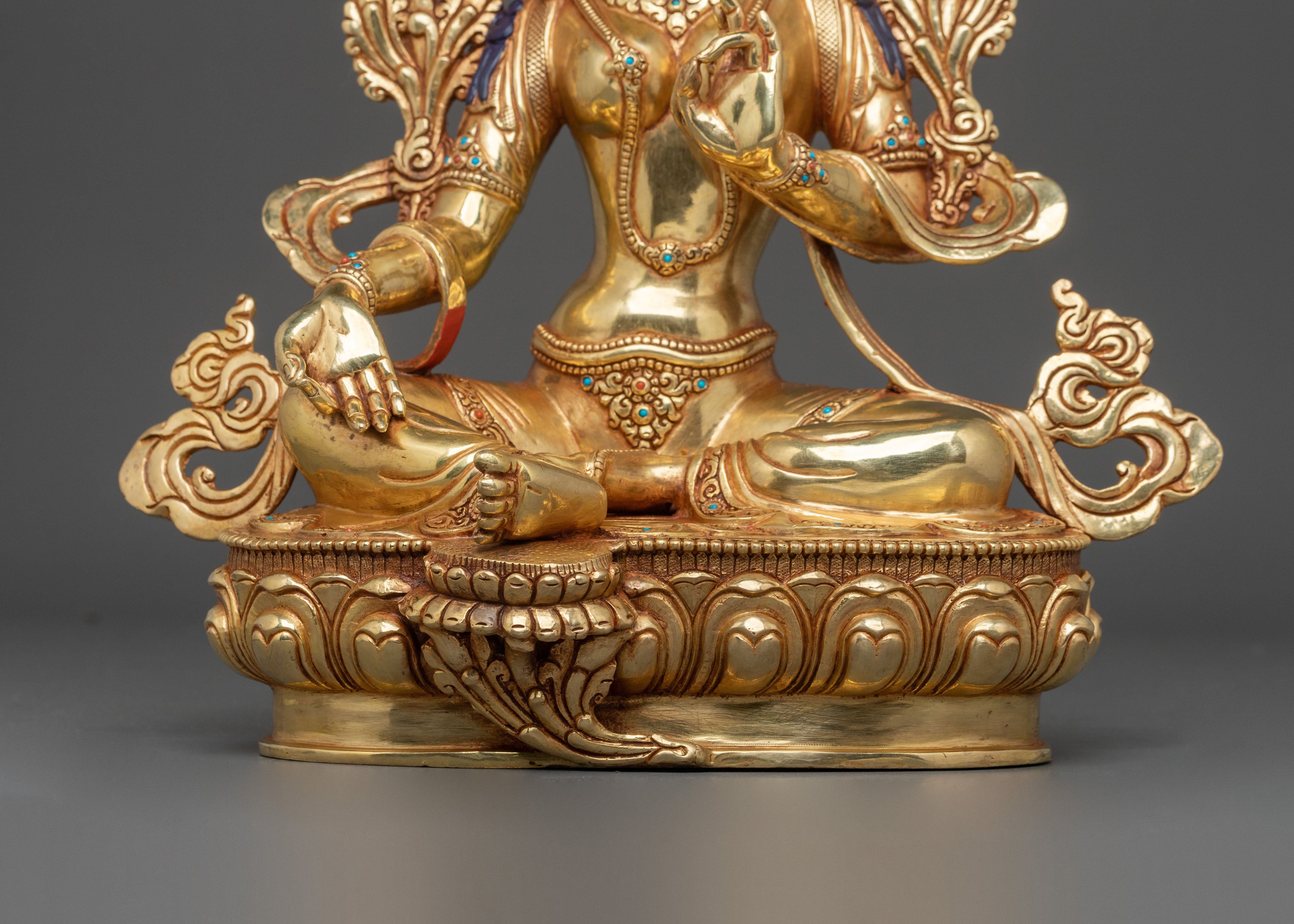 Green Tara Spiritual Decor Statue | Meditation Altar Decor