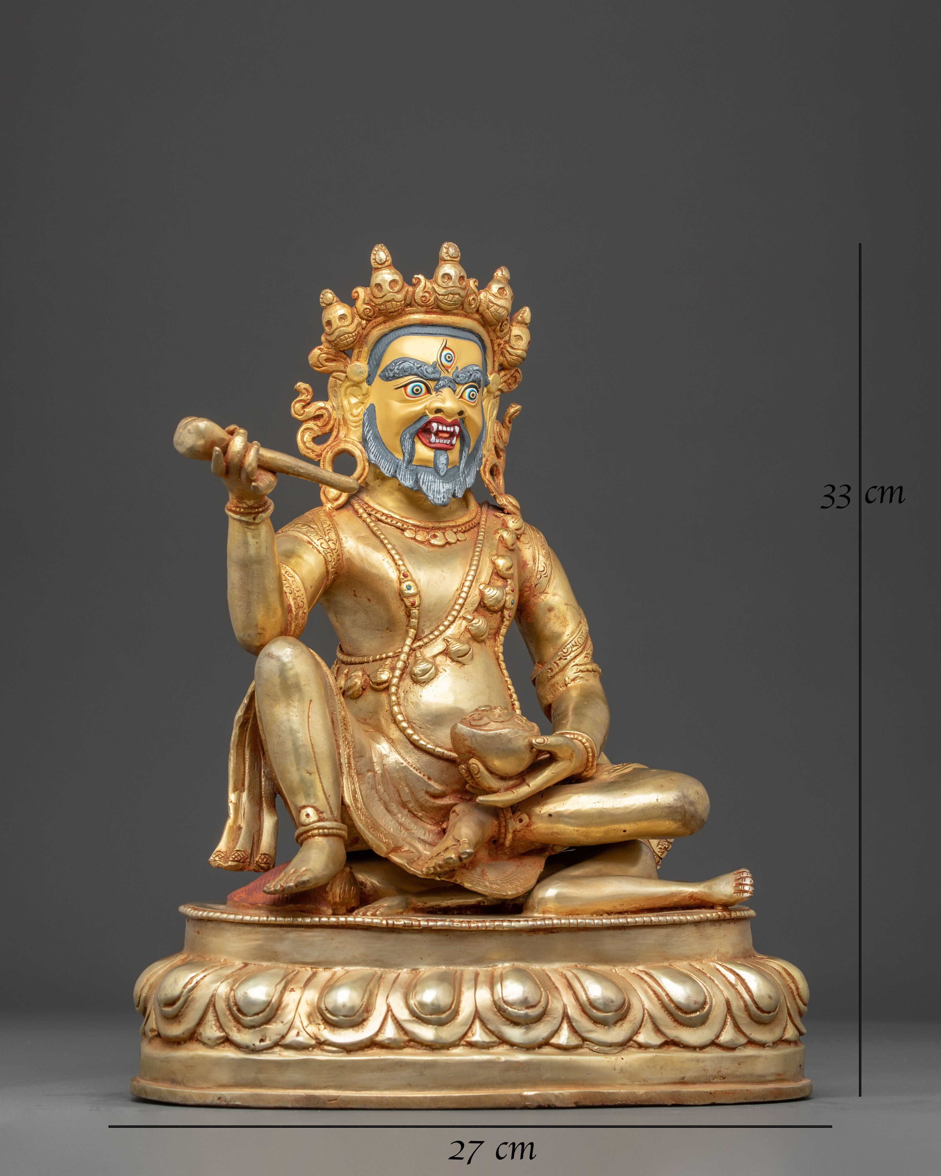 Handmade Statue of Bramharupa Mahakala | Wrathful Protector