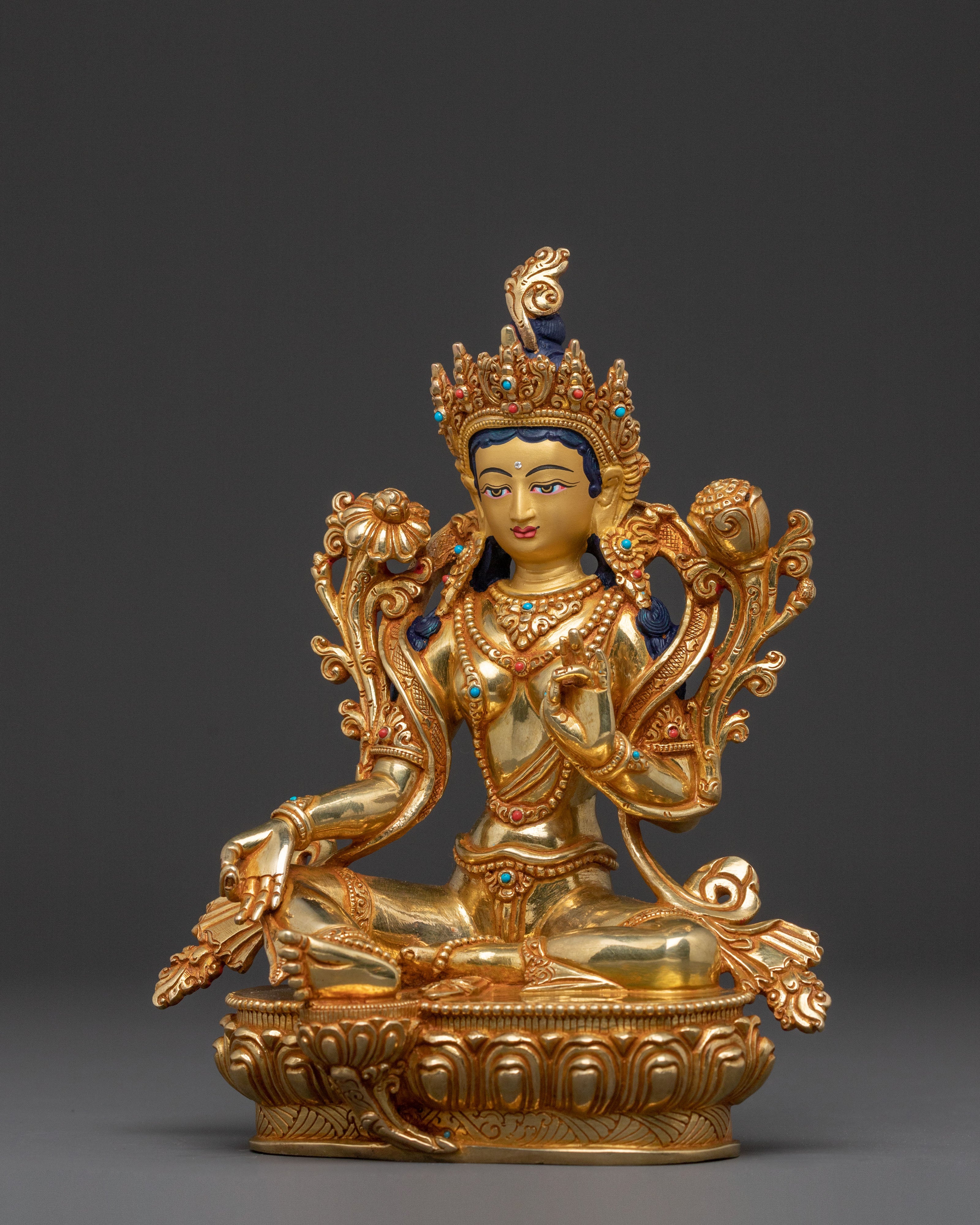 Green Tara Spiritual Statue | Compassionate Savior