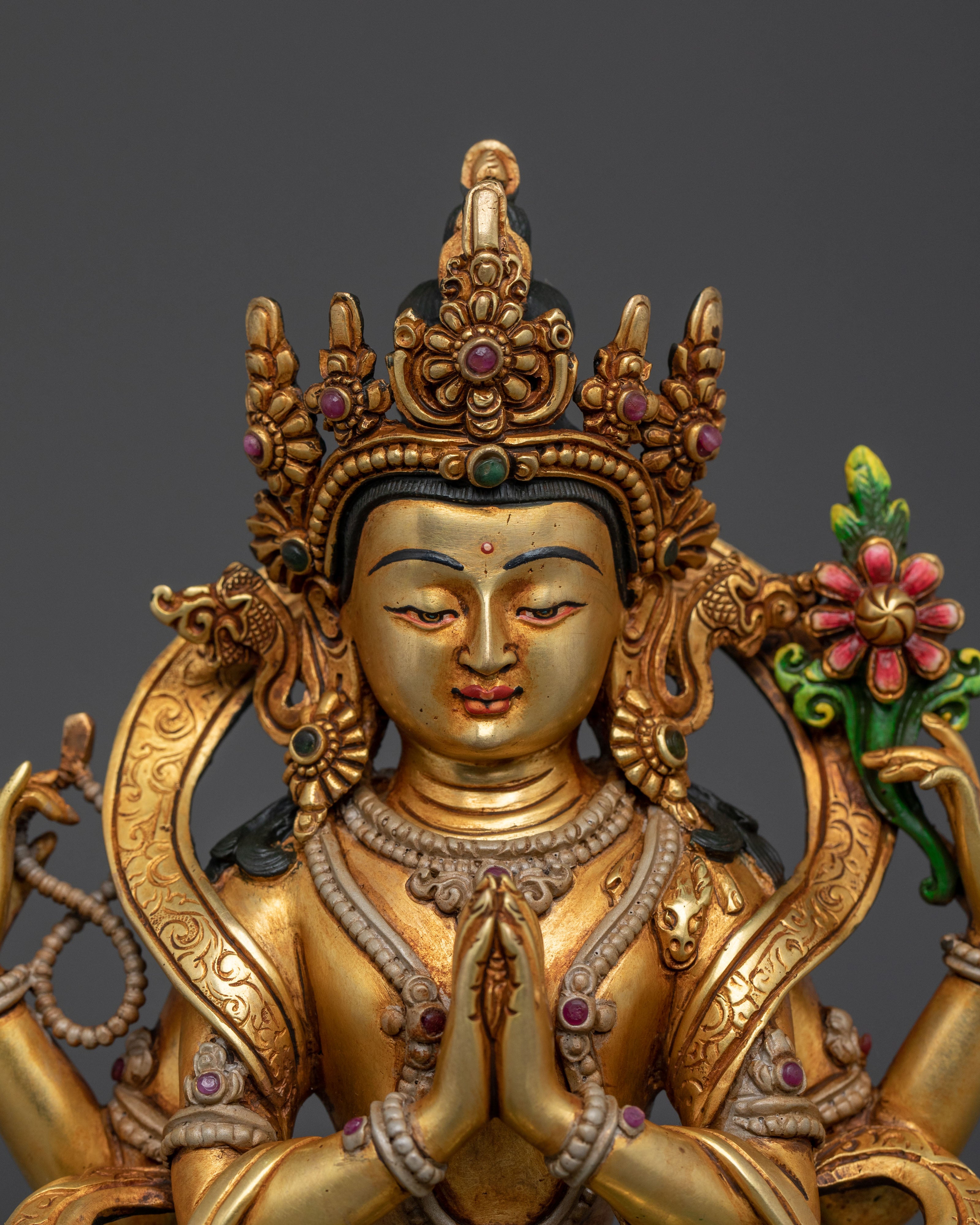 Chenrezig Compassionate Statue | Buddhist Sculpture for Compassion