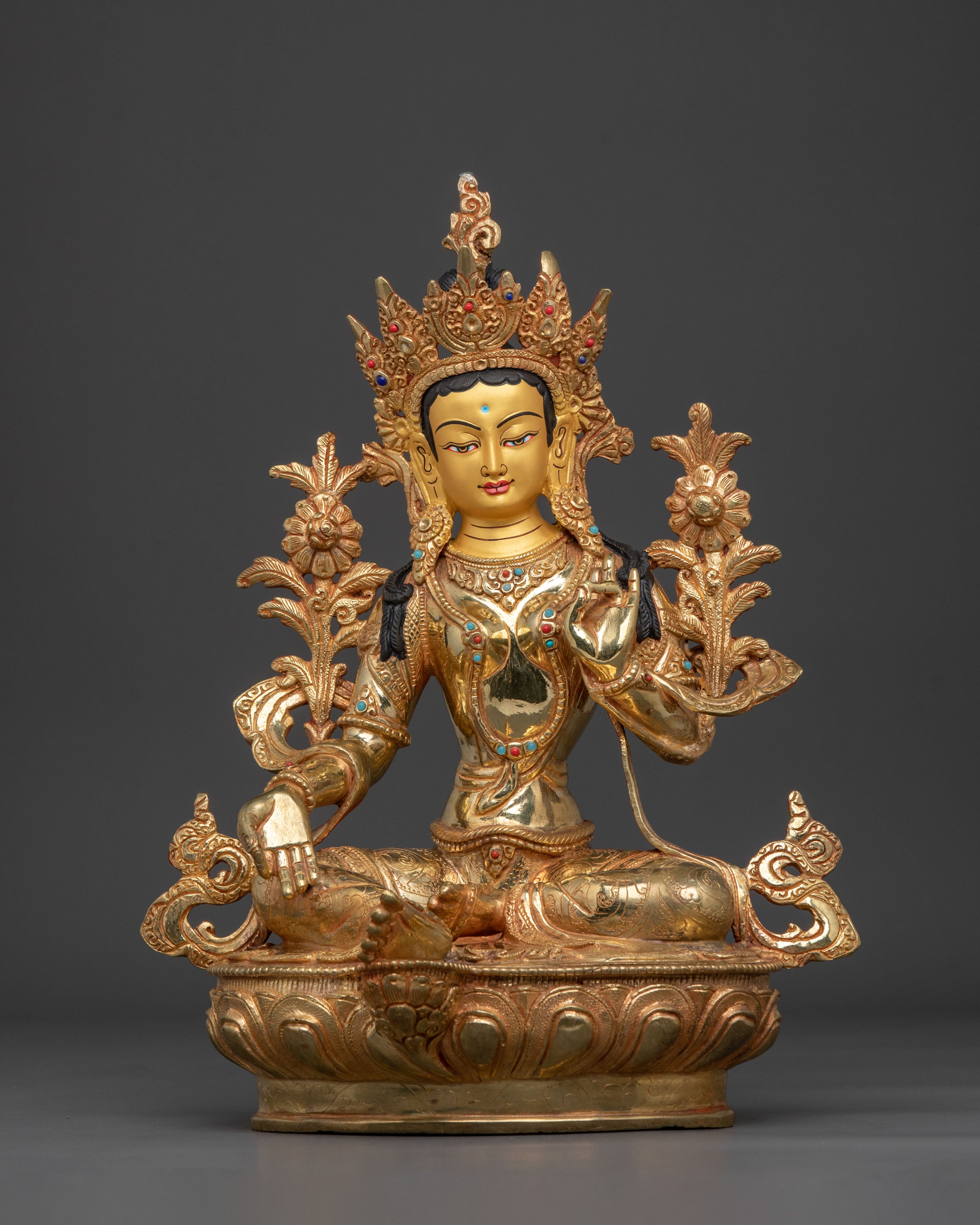 Compassion Green Tara Statue | Home Decor