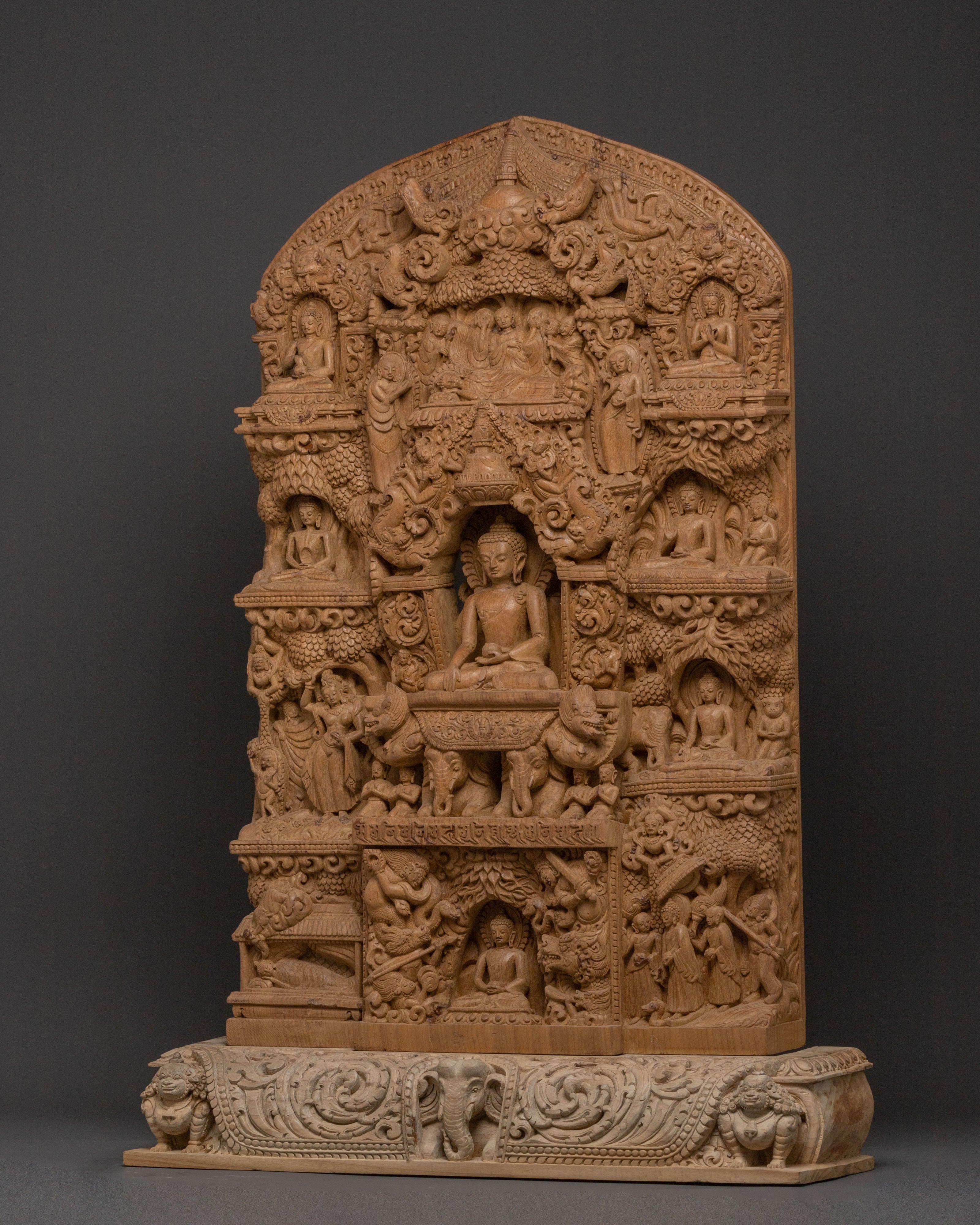 Shakyamuni Buddha Wooden Sculpture | Life of Buddha Carvings
