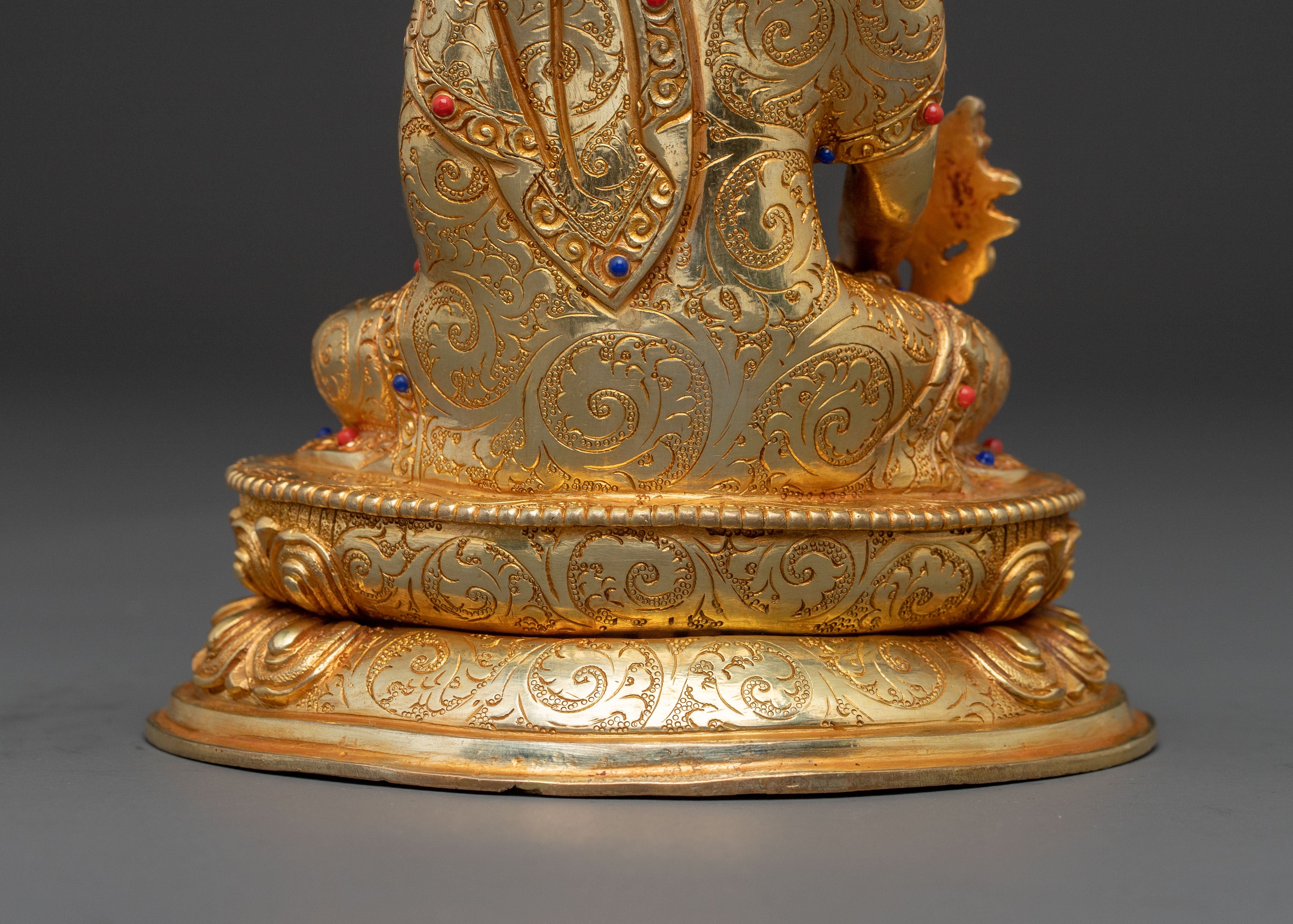 Bhaisajyaguru Enlightenment 24K Gold Gilded Sculpture