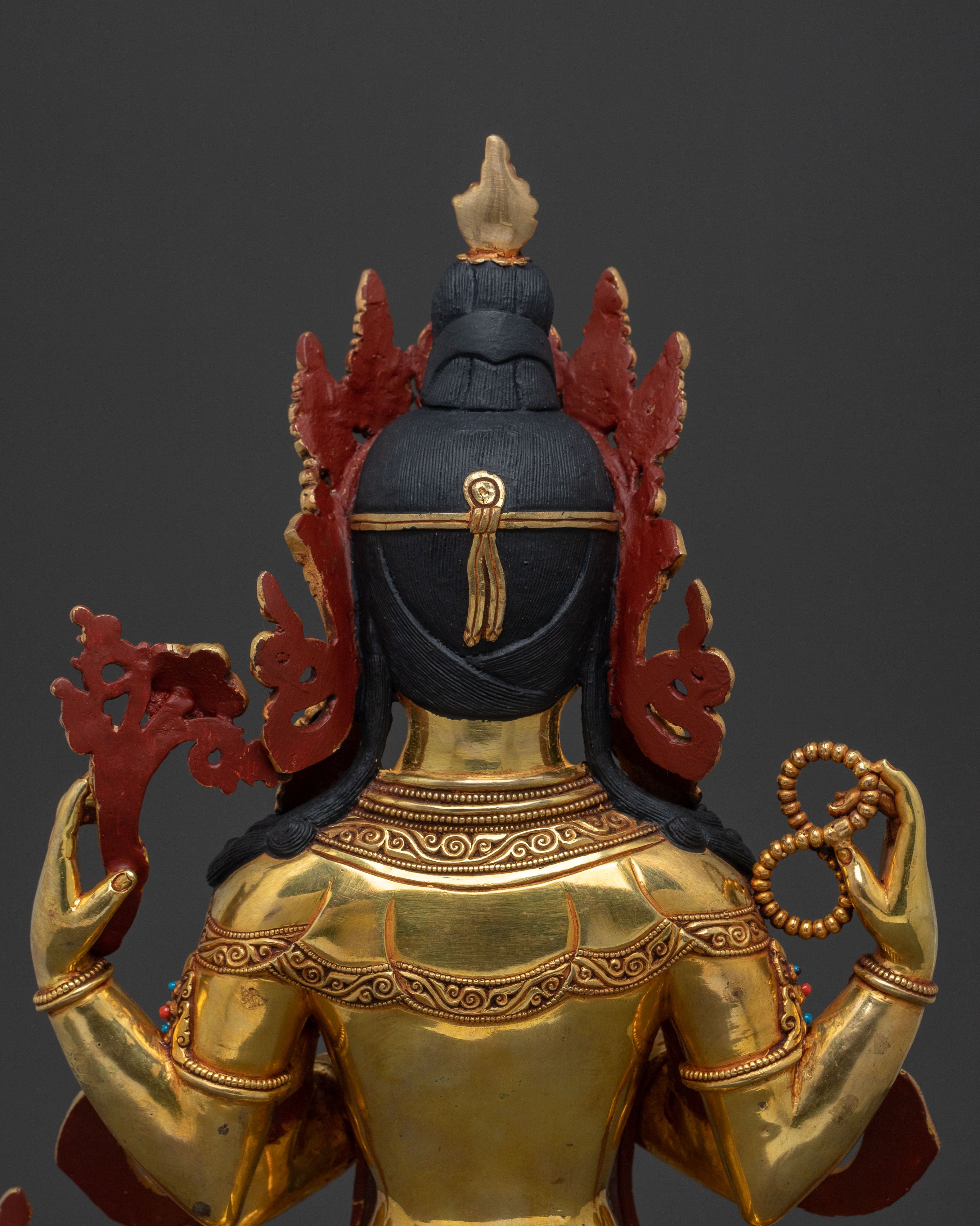 Handcrafted Chenrezig Statue | Altar Home Decor