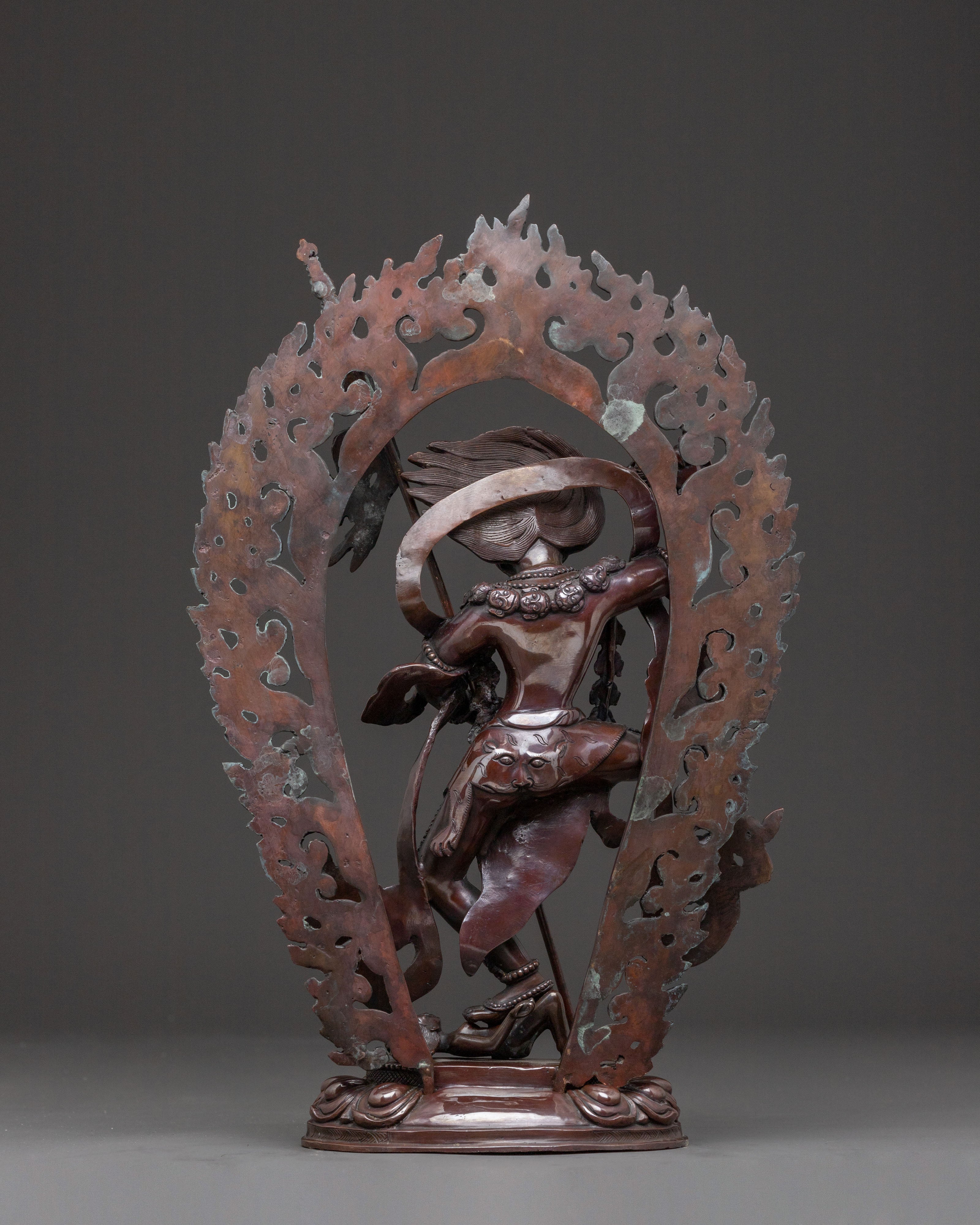 Shima Mukha Copper Statue | Lion Faced Dakini