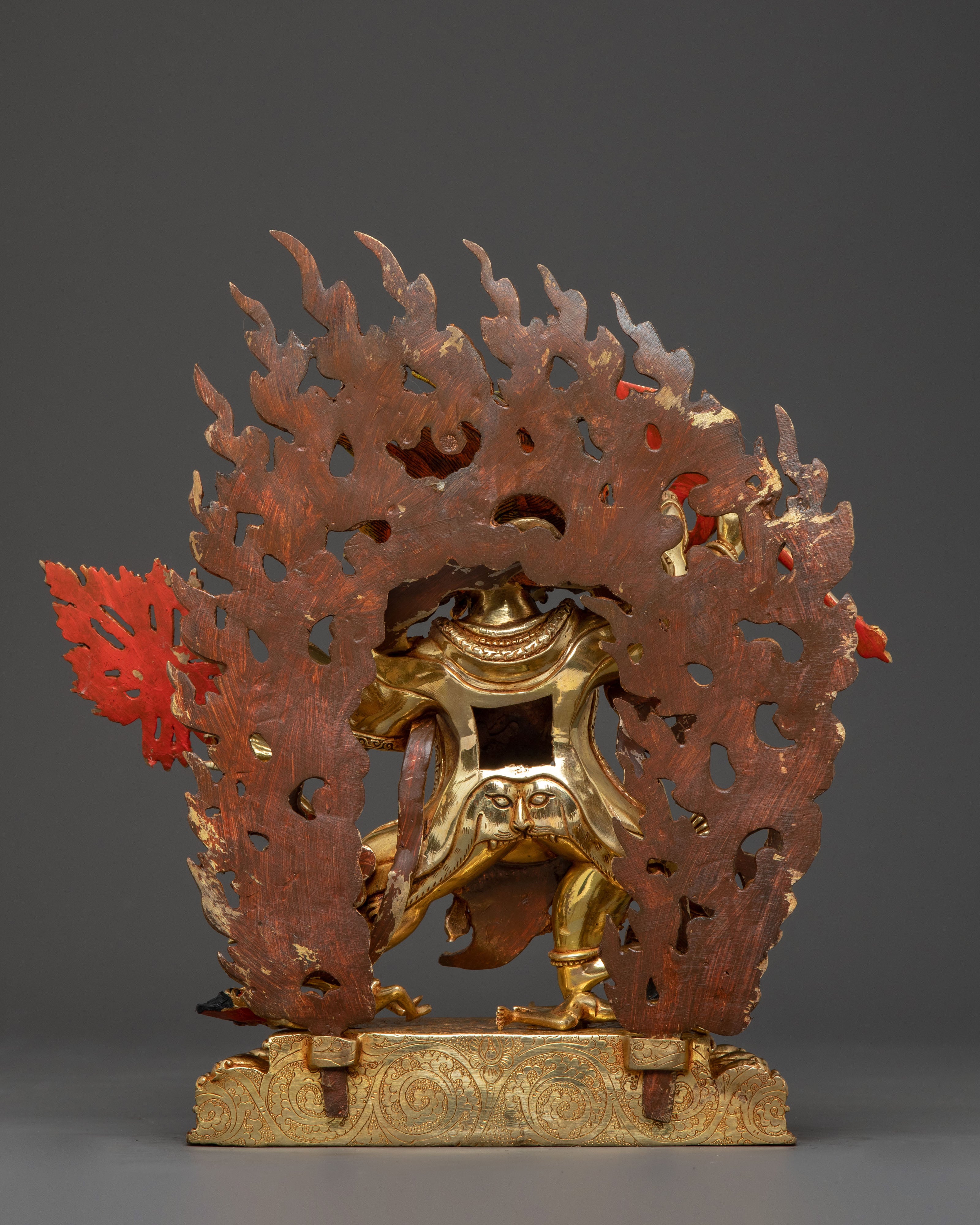 Takla Mebar Statue: 24K Gold Gilded Protector