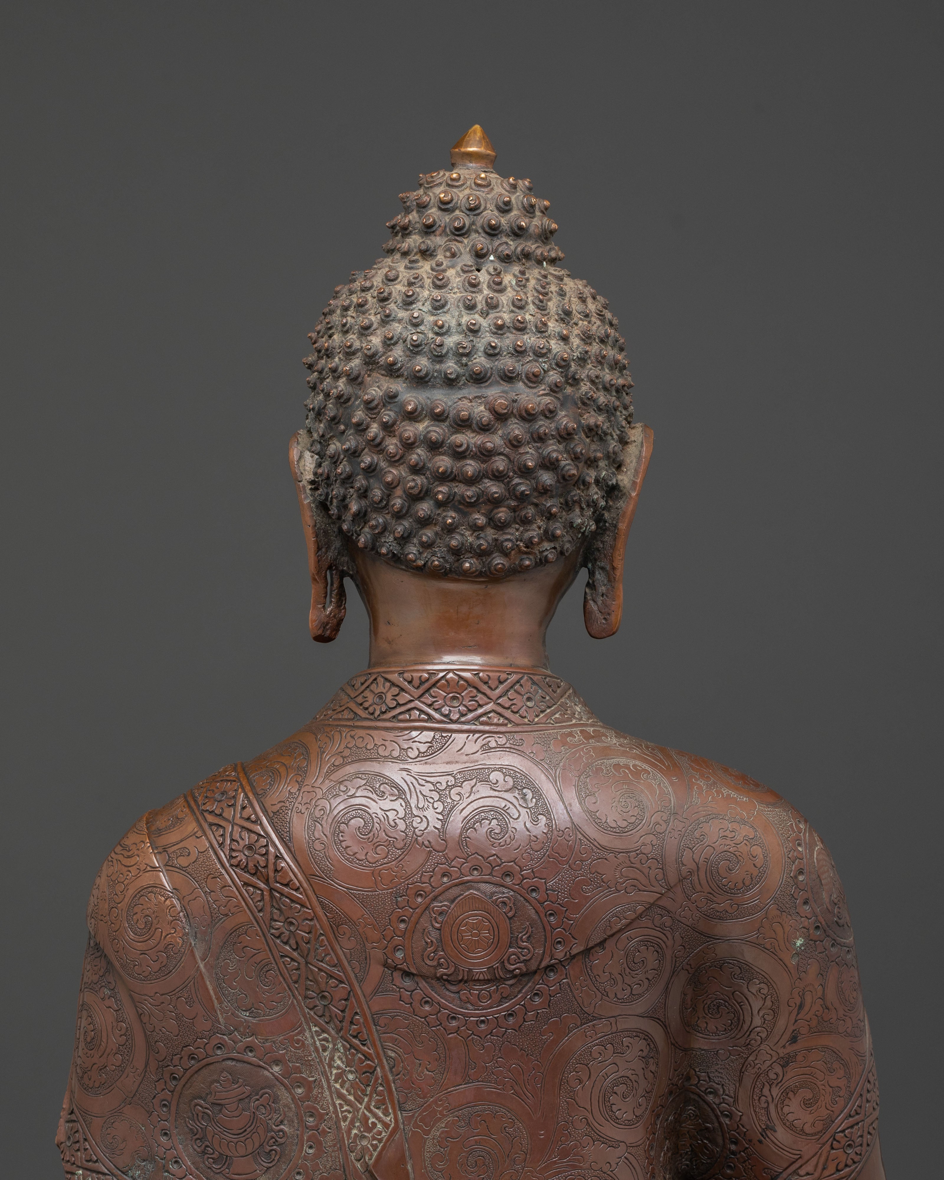 Blessing Amitabha Buddha Statue | Oxidized Copper Art