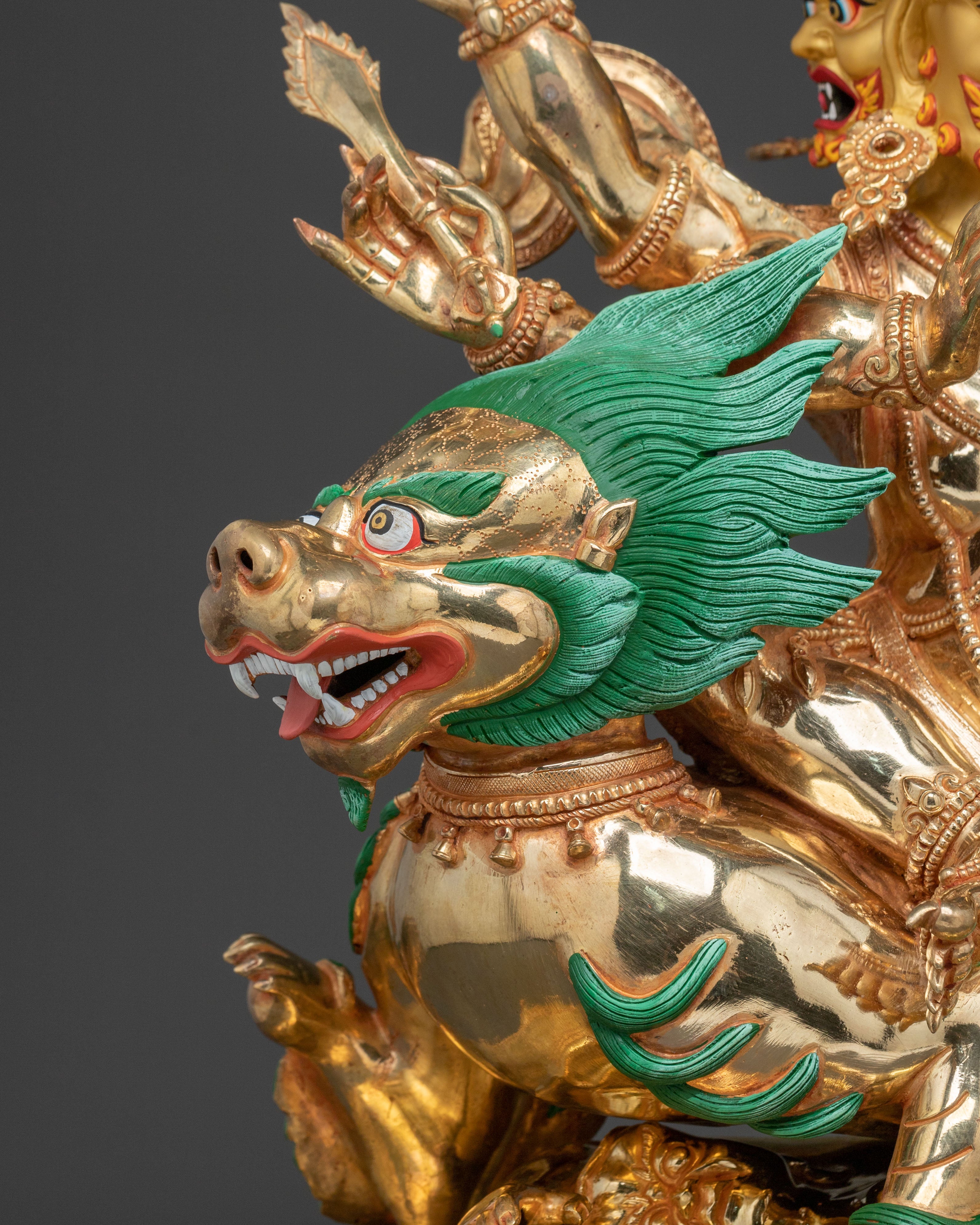 Pehar Gyalpo Sacred Figurine | Tibetan Dharma Protector Deity