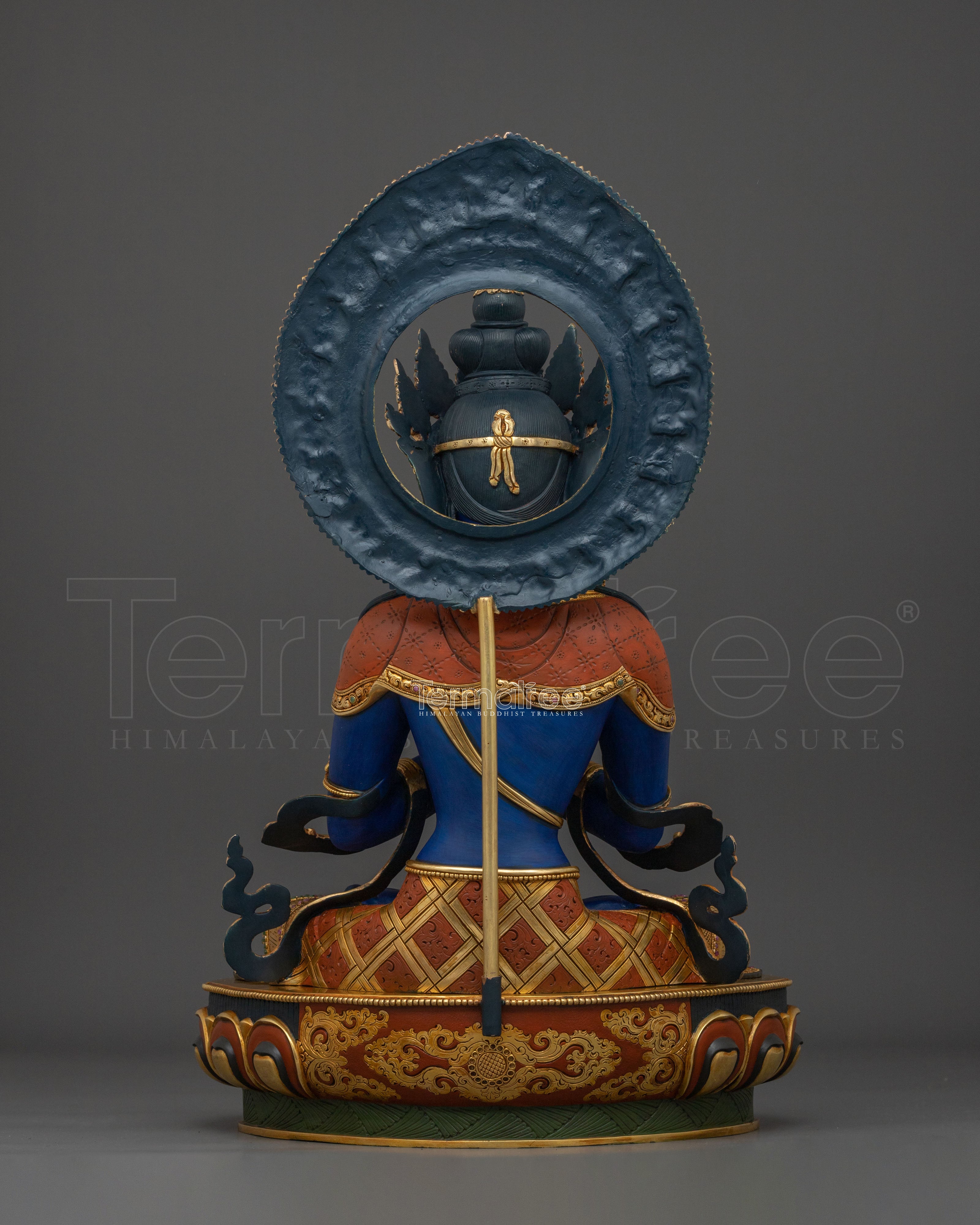Vajradhara Statue | Exquisite 24K Gold Gilded Figurine