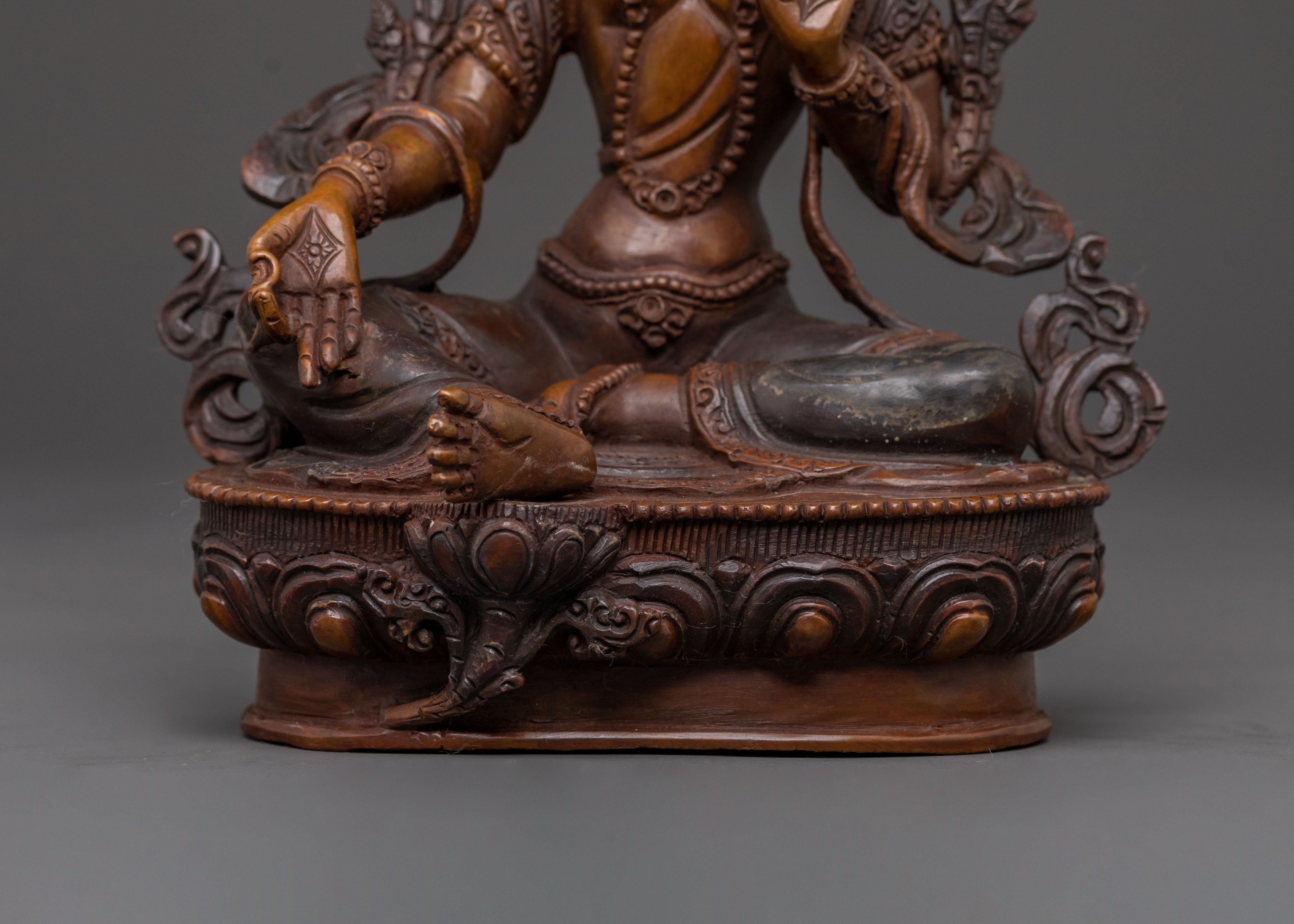 Green Tara Divine Figure | Blessing Statue