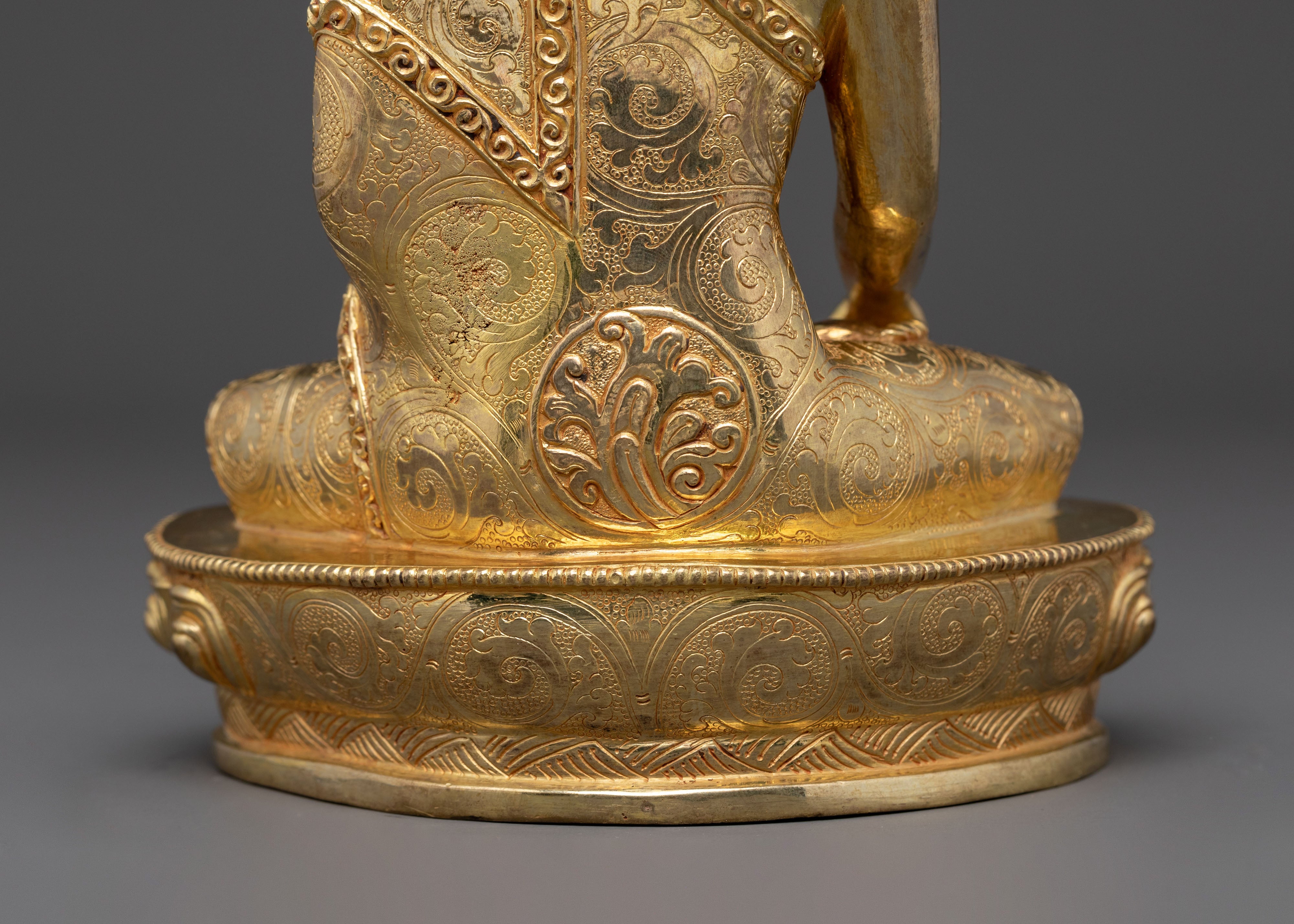 Sacred Shakyamuni Buddha Statue | 24K Gold Gilded