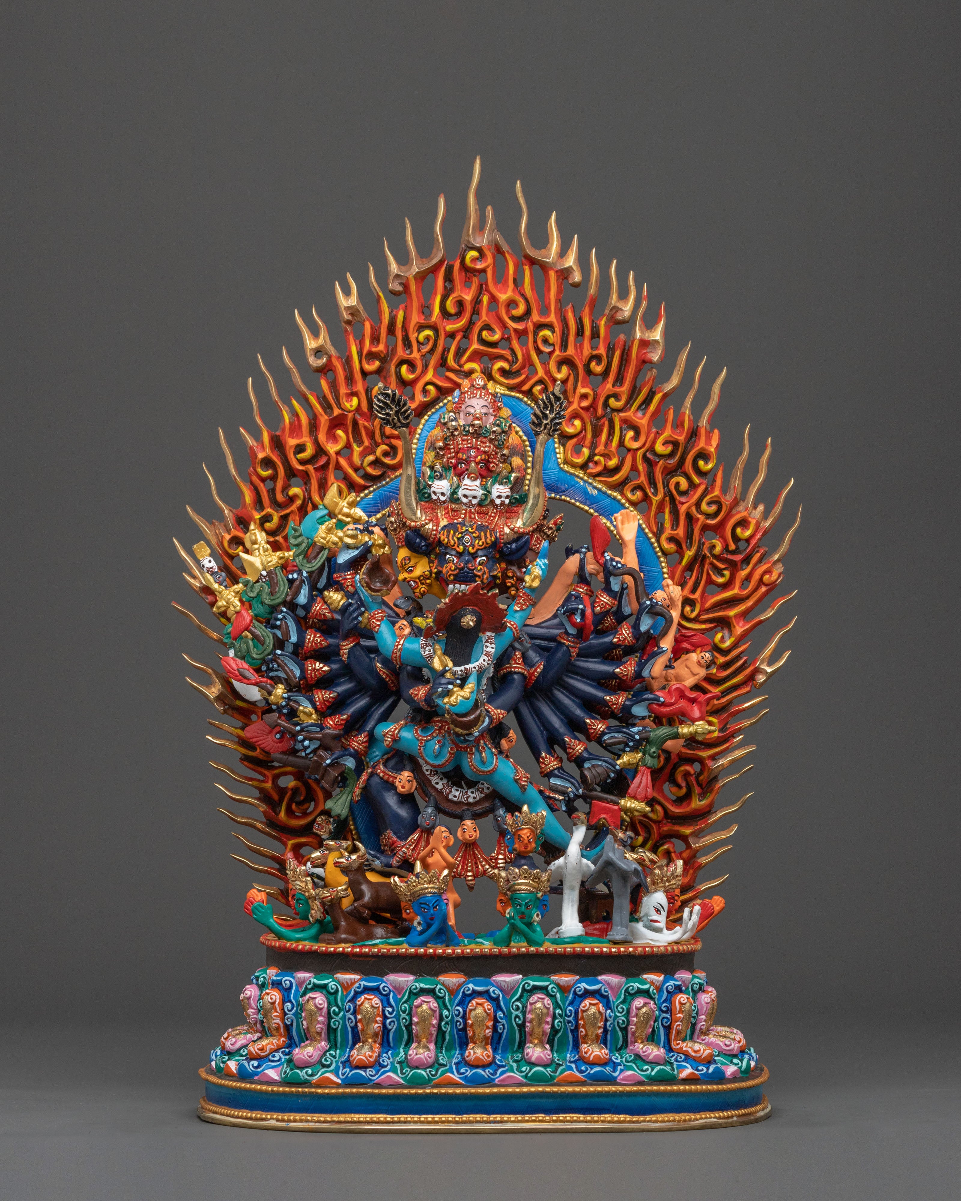 Yamantaka Wrathful Sculpture | Wrathful Guardian of Dharma