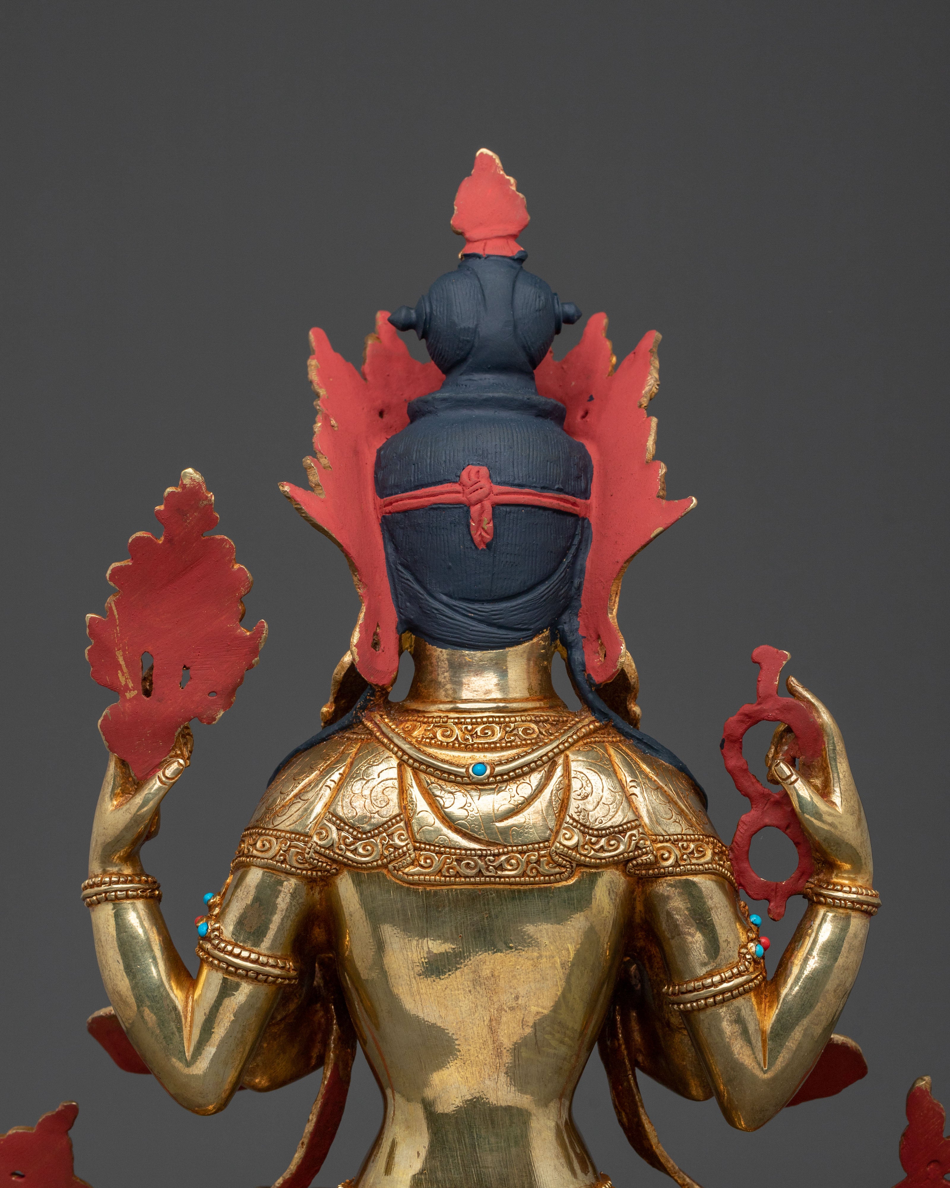 Compassion Four Armed Chenrezig Statue | Home Decor
