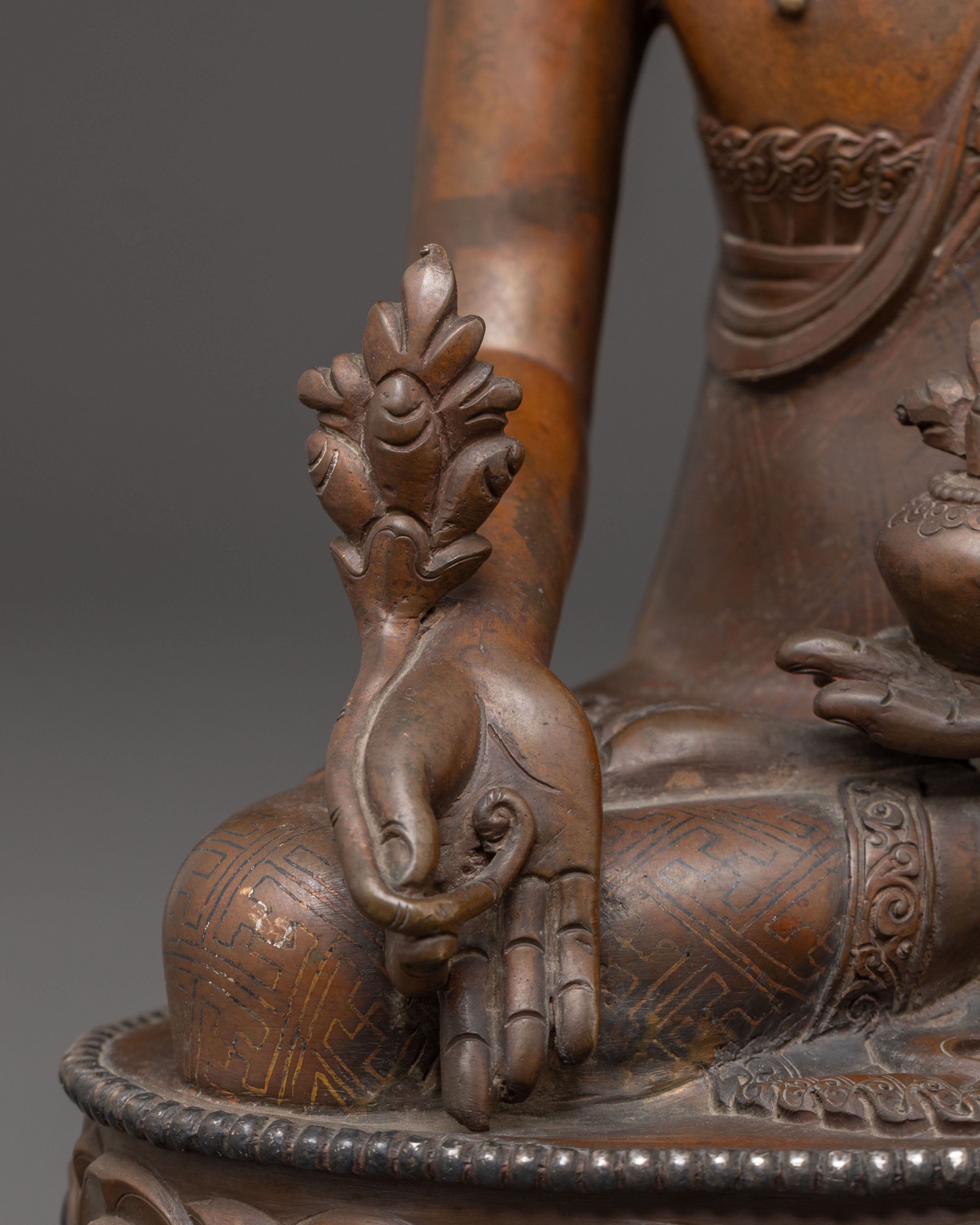 Handcrafted Bhaisajyaguru Statue | Healing Deity Sculpture