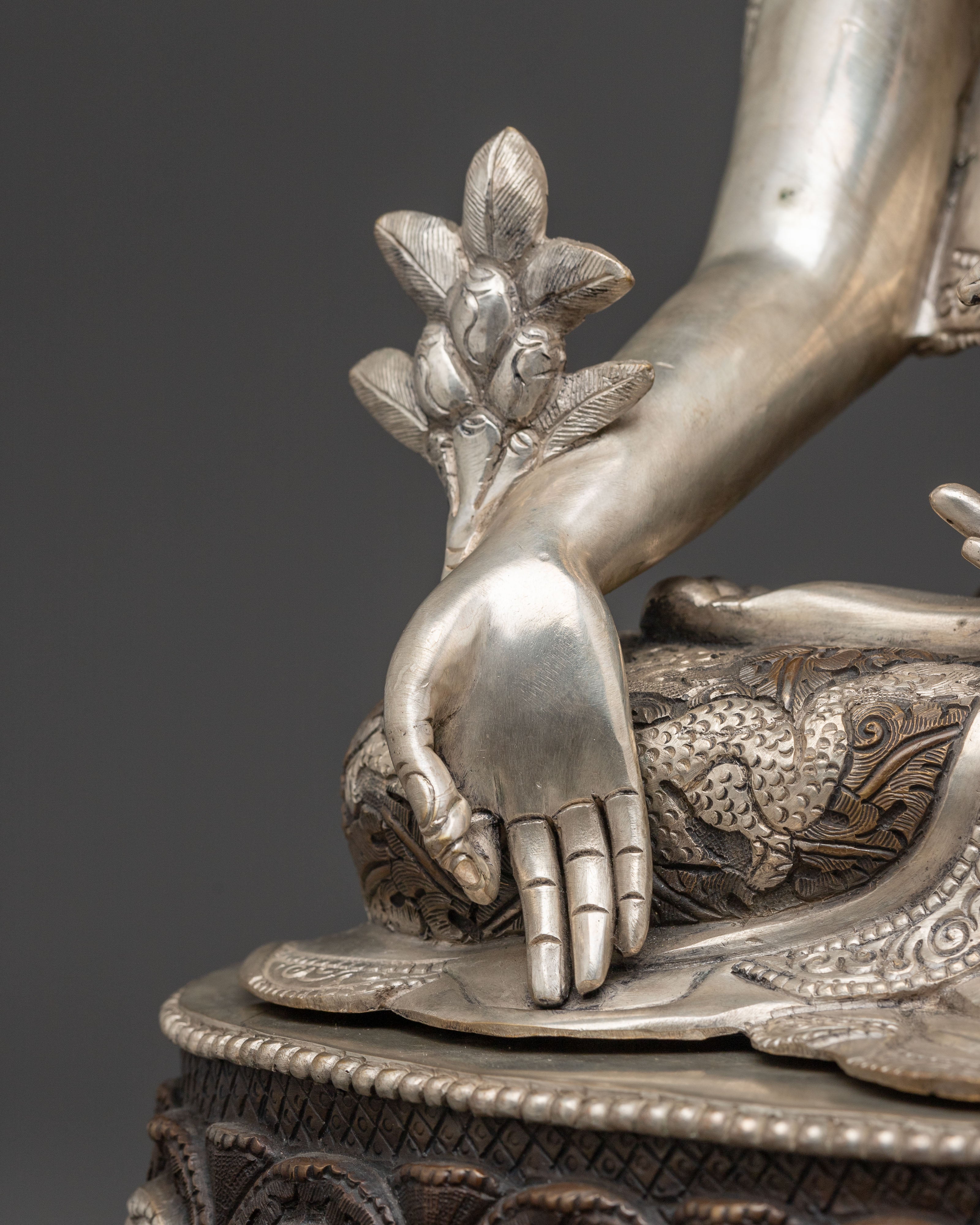 Medicine Buddha: Handcrafted Healing Sculpture