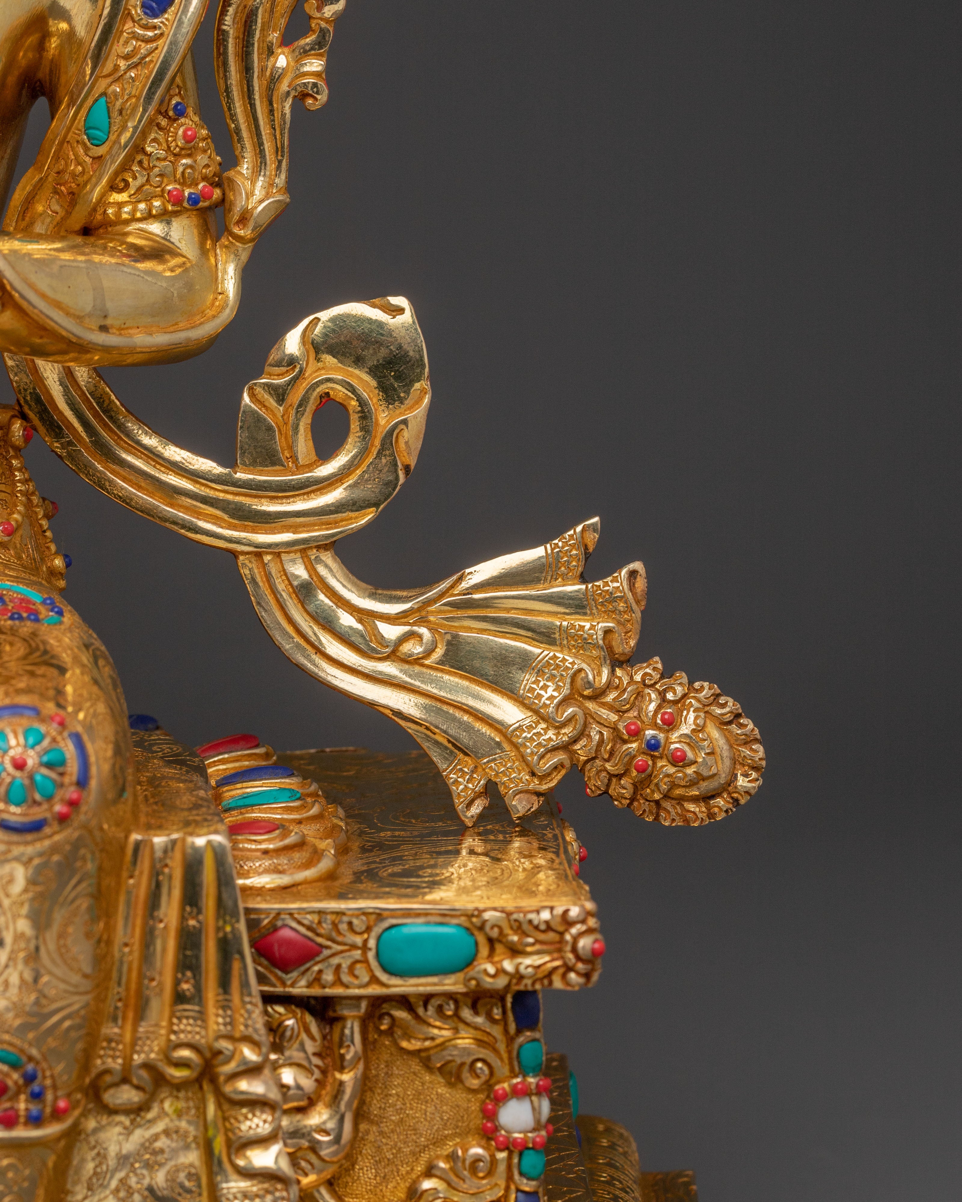 Maitreya Buddha Golden Statue | Compassionate Figure