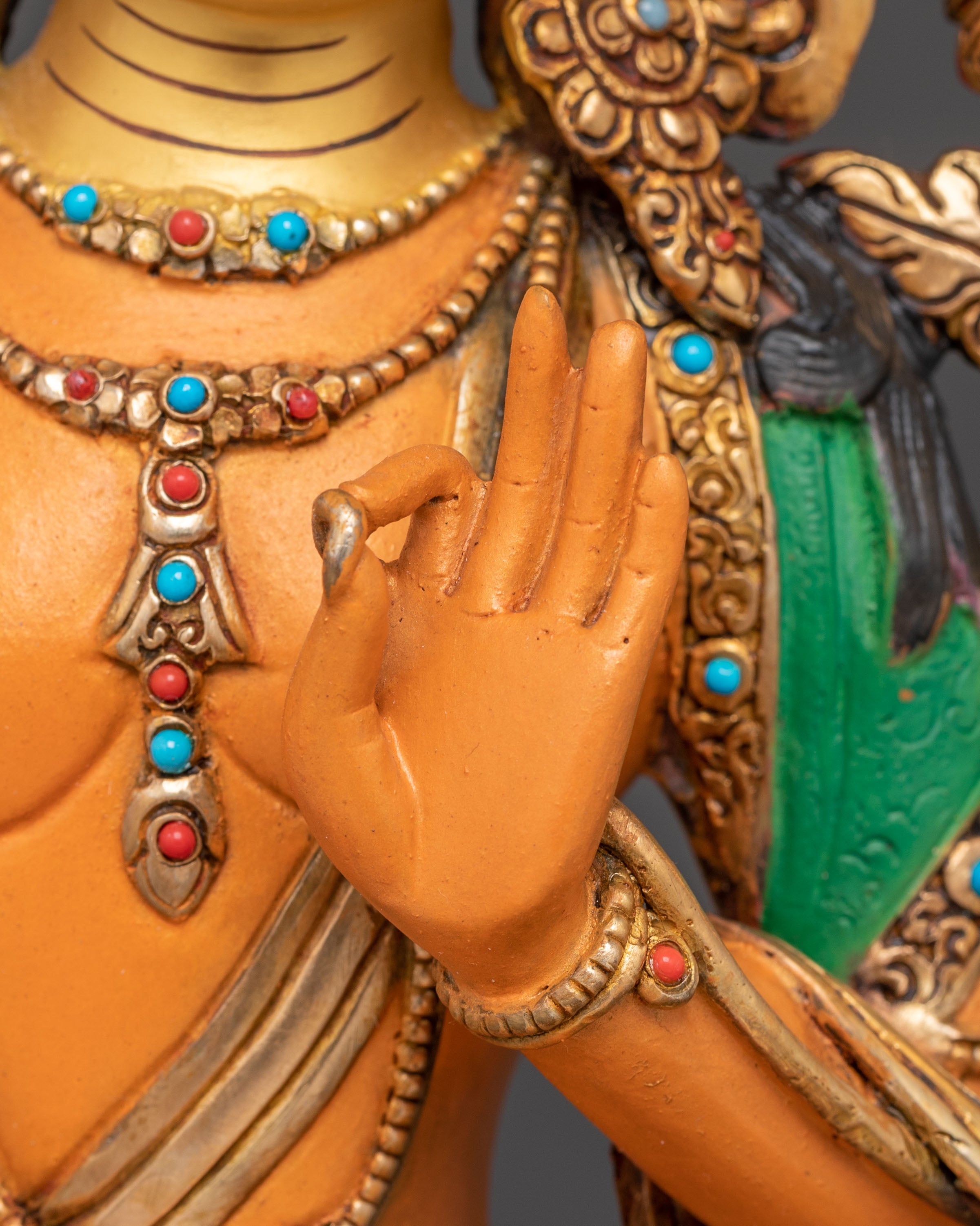 Wisdom Deity Manjushri Copper Statue | Handmade Buddhist Art