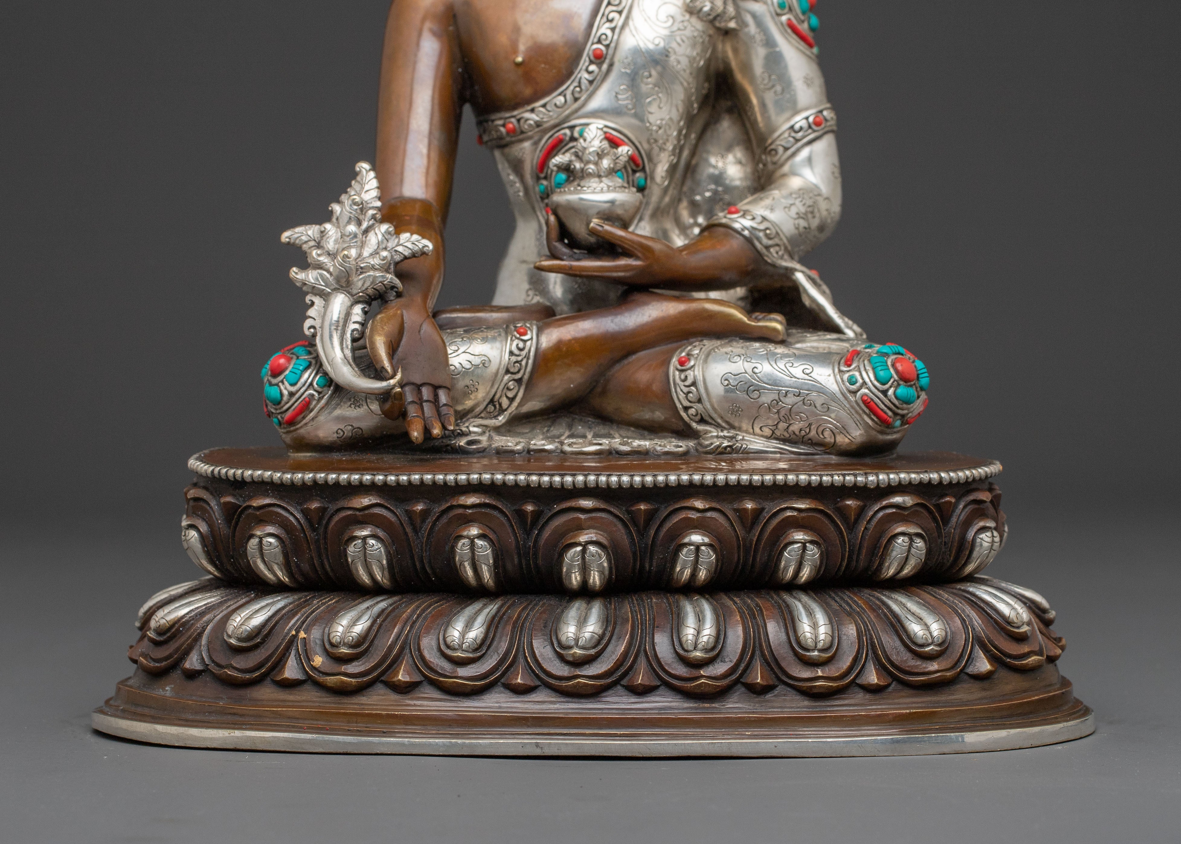 Medicine Buddha Healing Statue | Meditational Decor