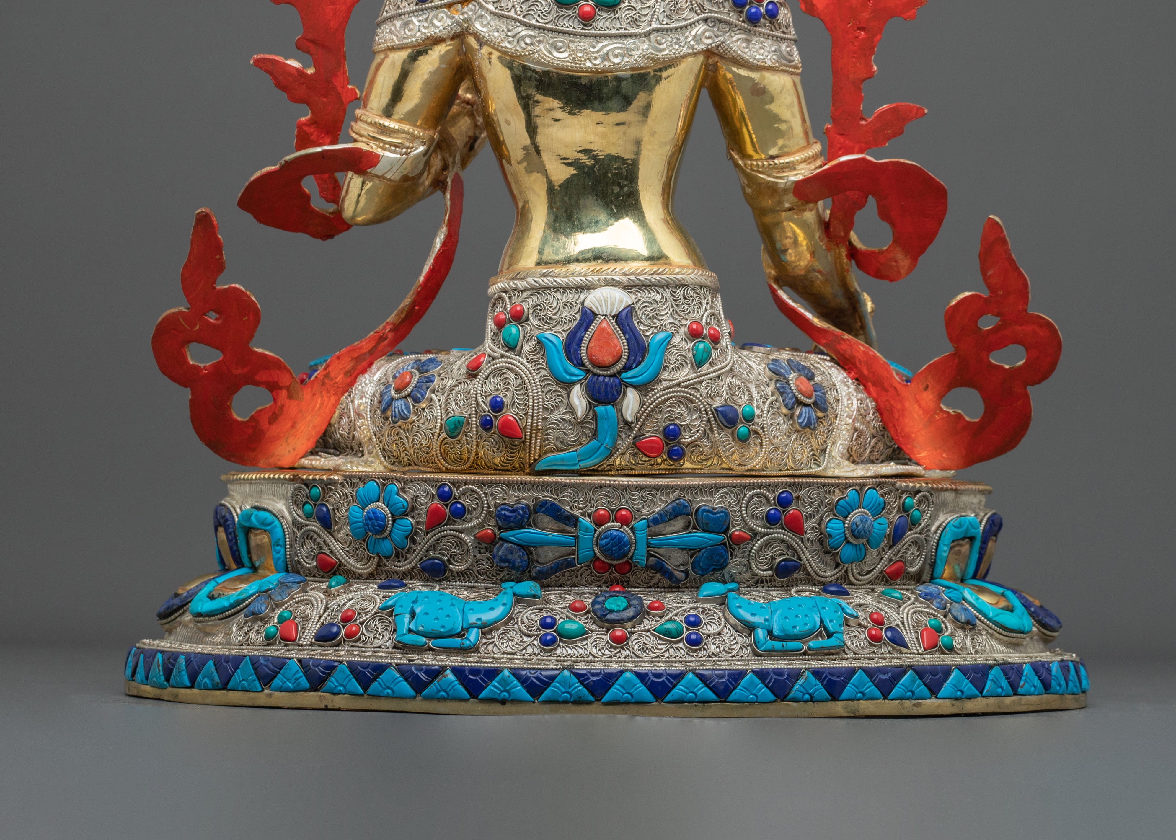 Sacred White Tara Sculpture | Copper Figurine