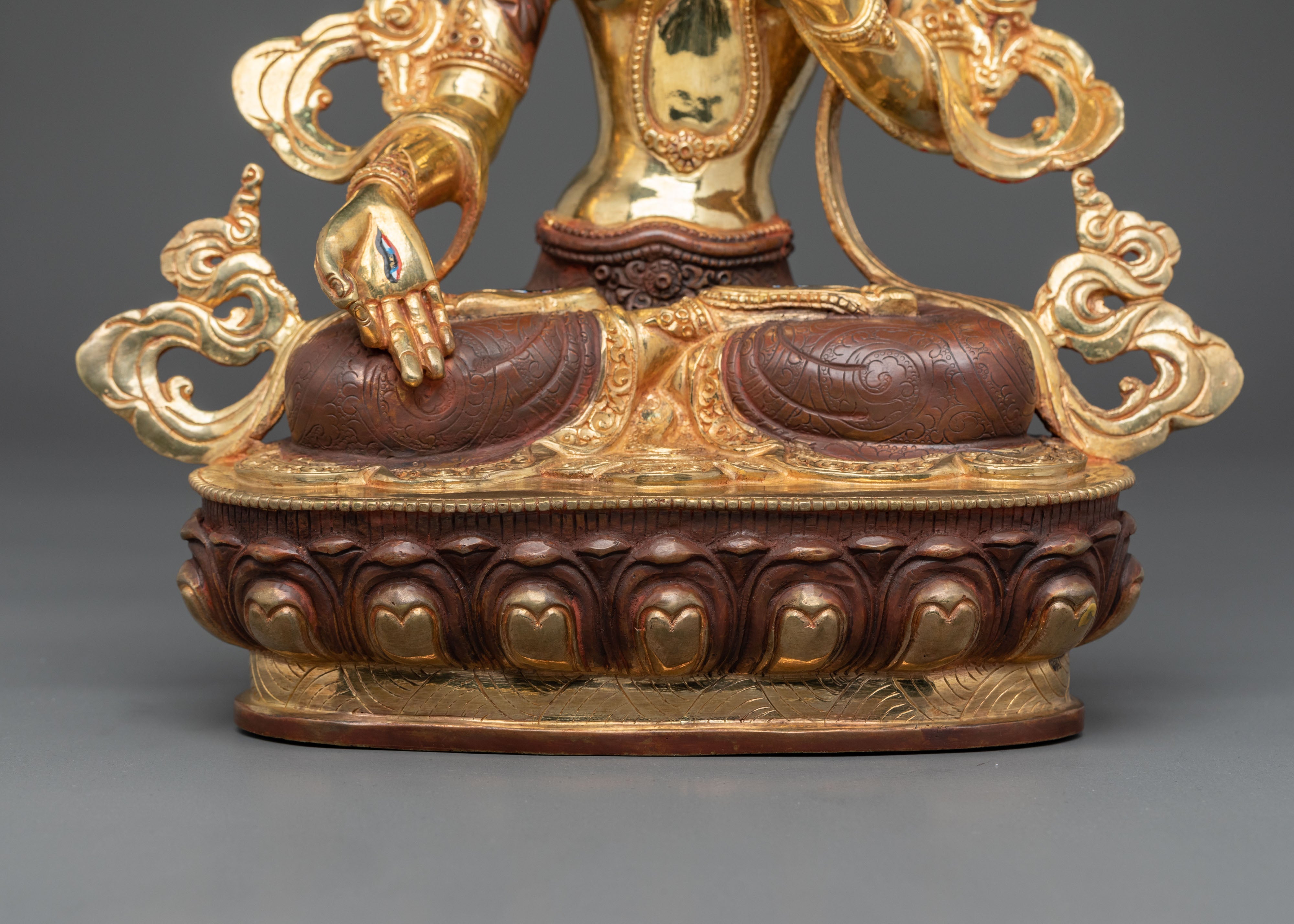 Meditation Goddess White Tara Sculpture | Divine Feminine Compassion Figure