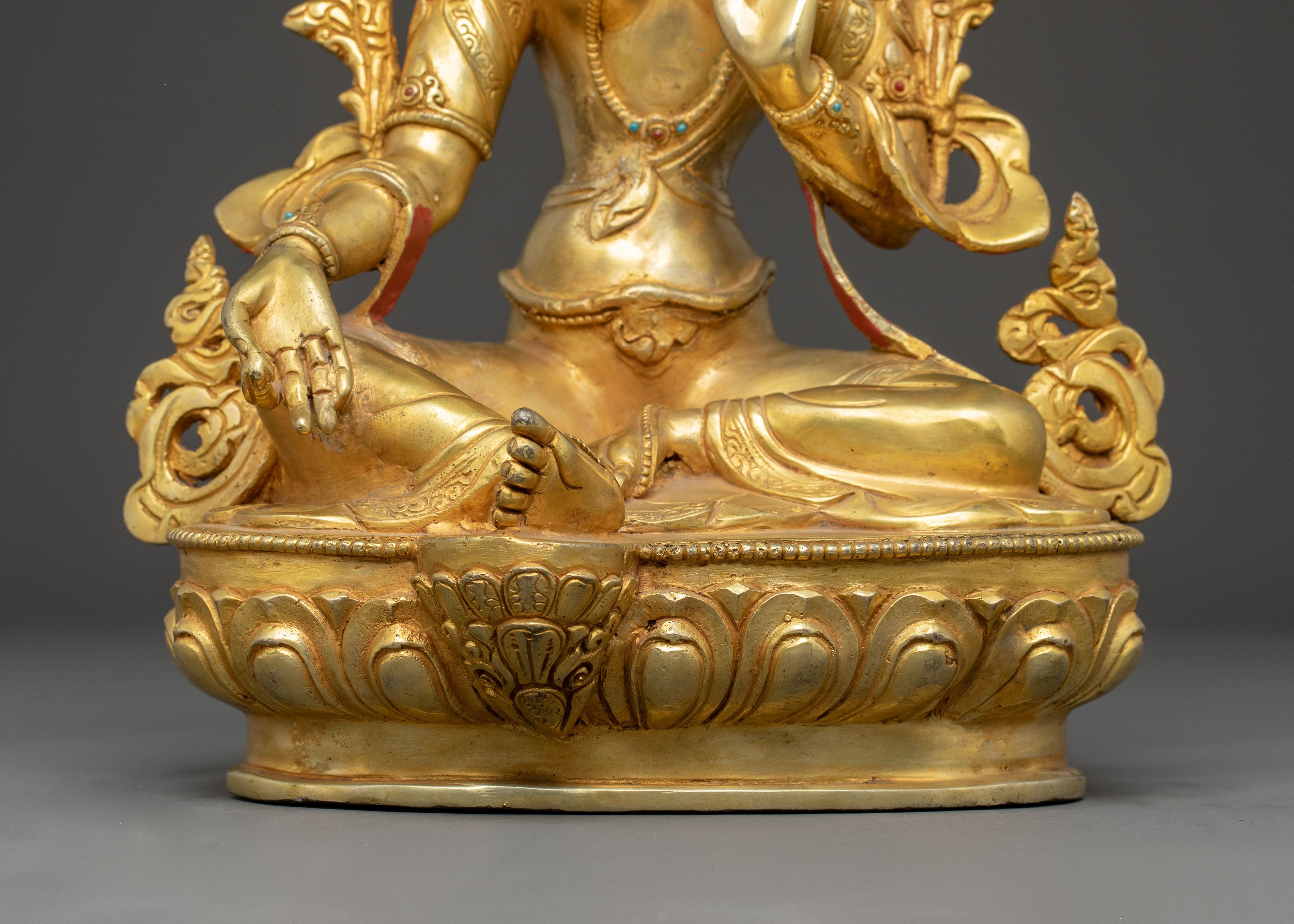 Handcrafted Buddhist Statue of Mother Green Tara | Buddhist Deity