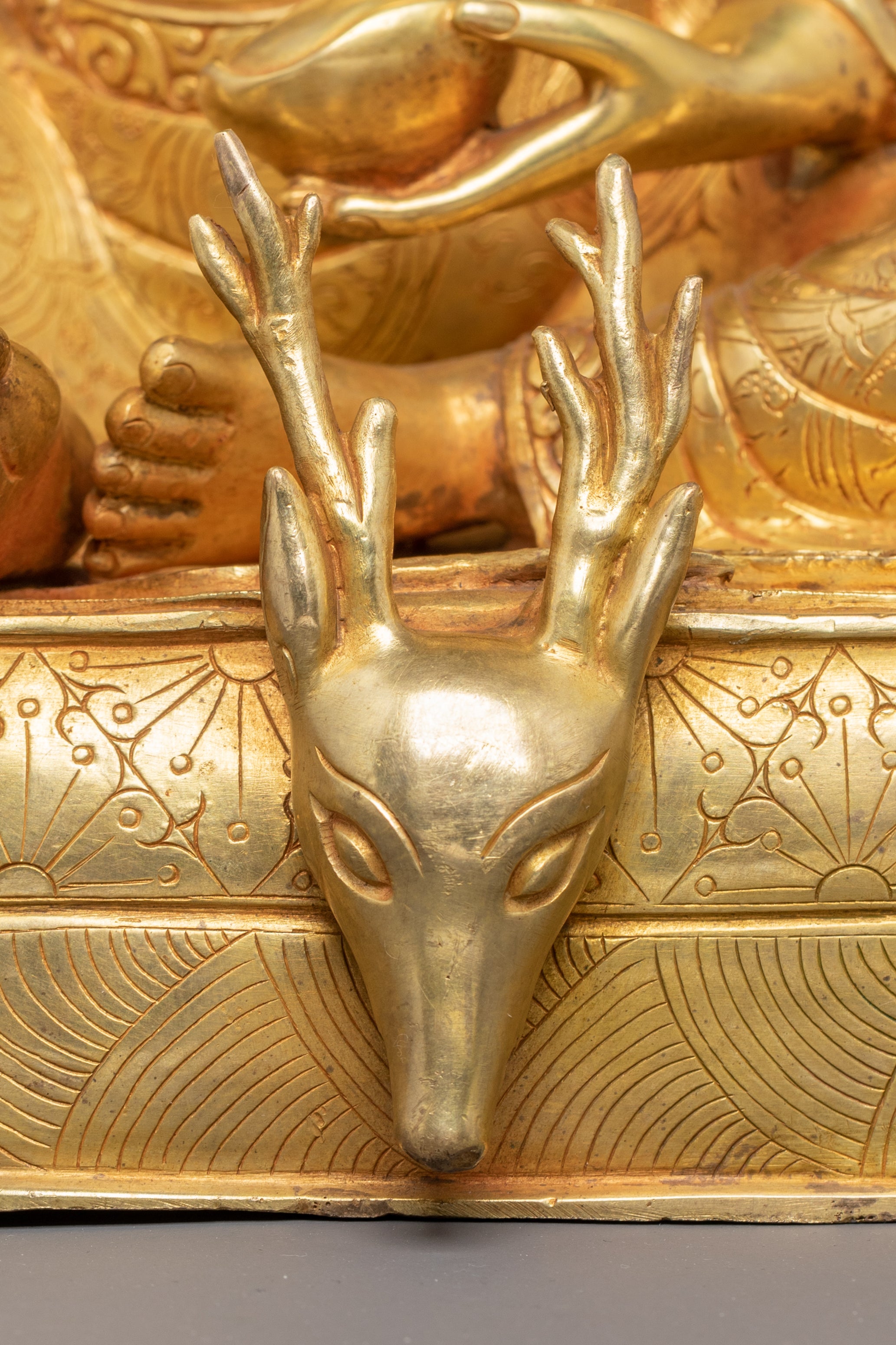 Kagyu Masters Statue Set | Marpha, Milarepa, & Gampopa Copper Sculptures