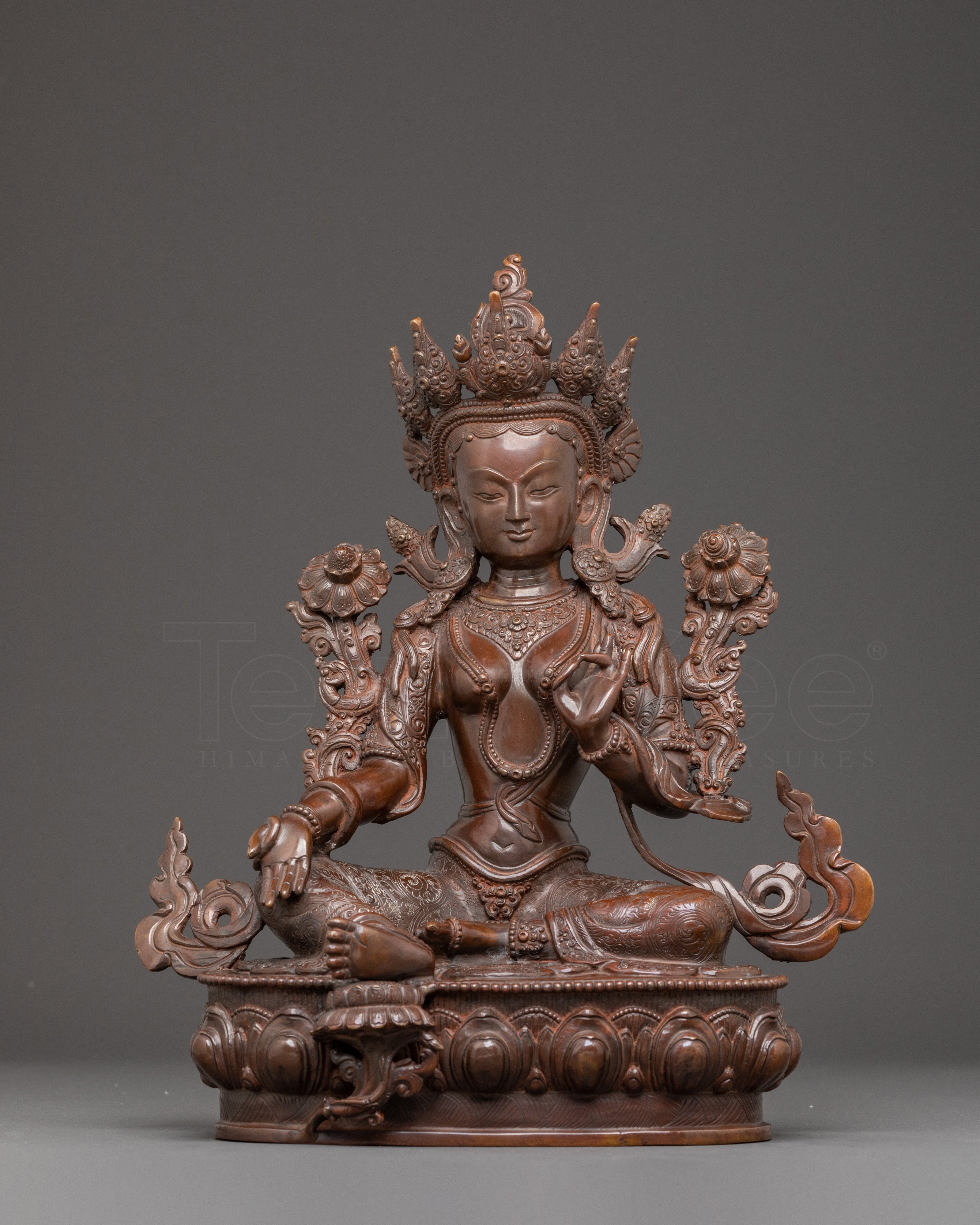 Shyama Tara | Oxidized Copper Sculpture