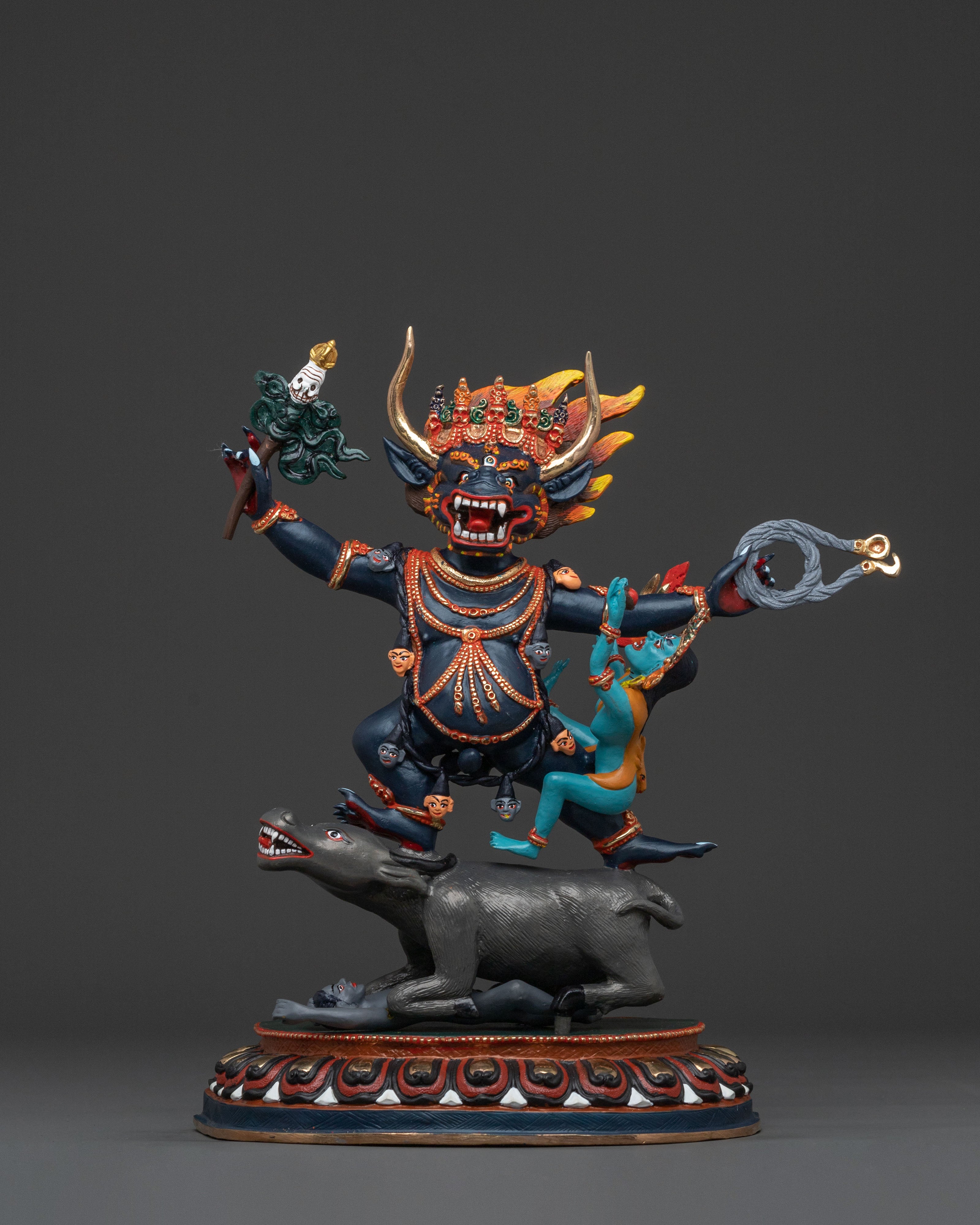 Yama Dharmaraja Sacred Figurine | Fierce Protector