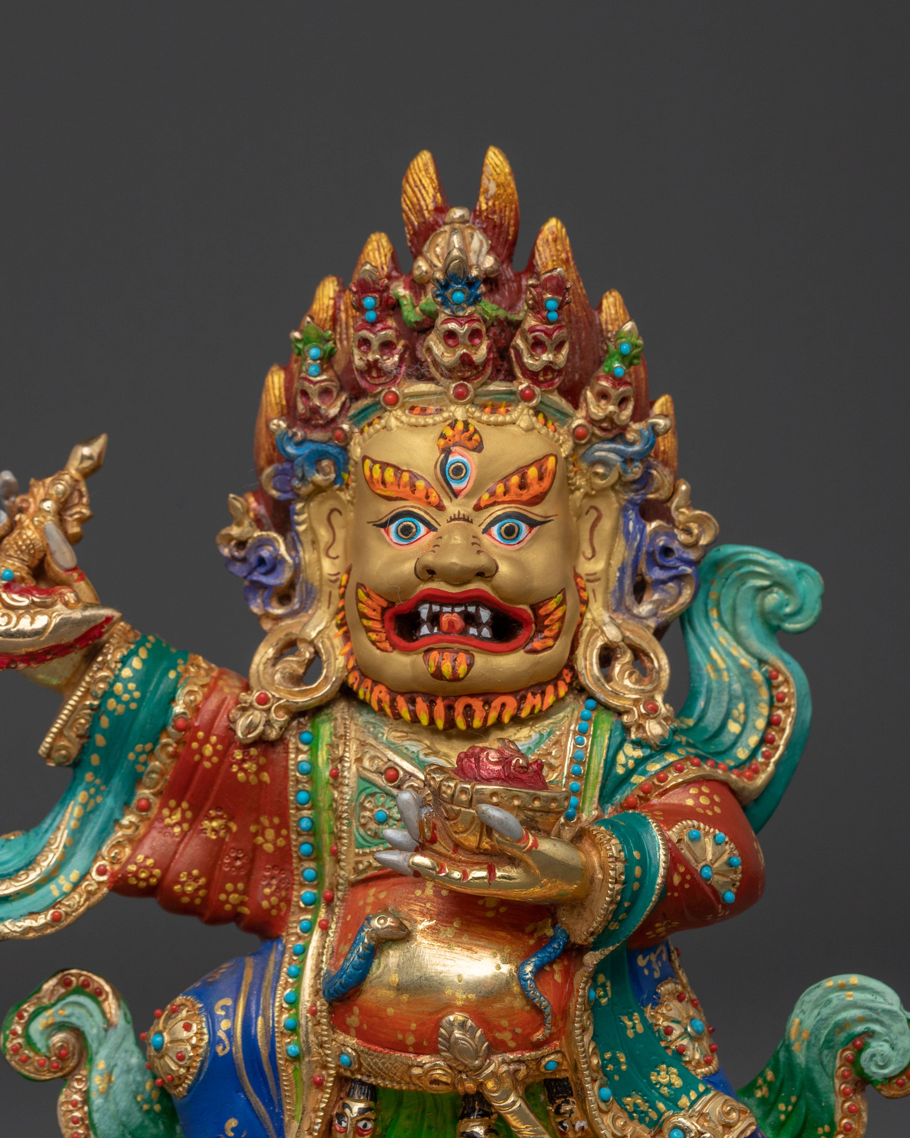 Mahakala Bernakchen Sculpture | Fierce Protector