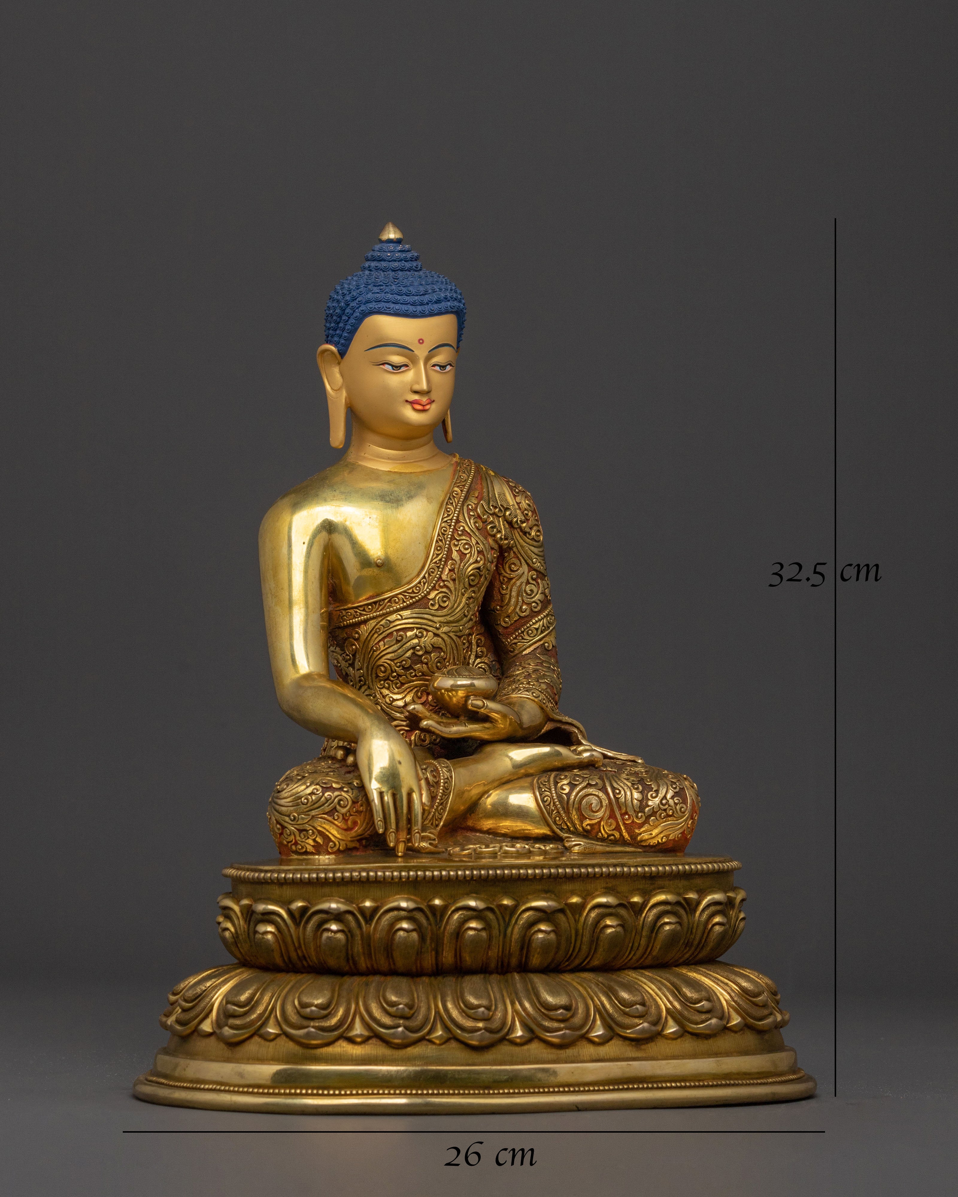 Handmade Shakyamuni Buddha Dharma Statue for Altars
