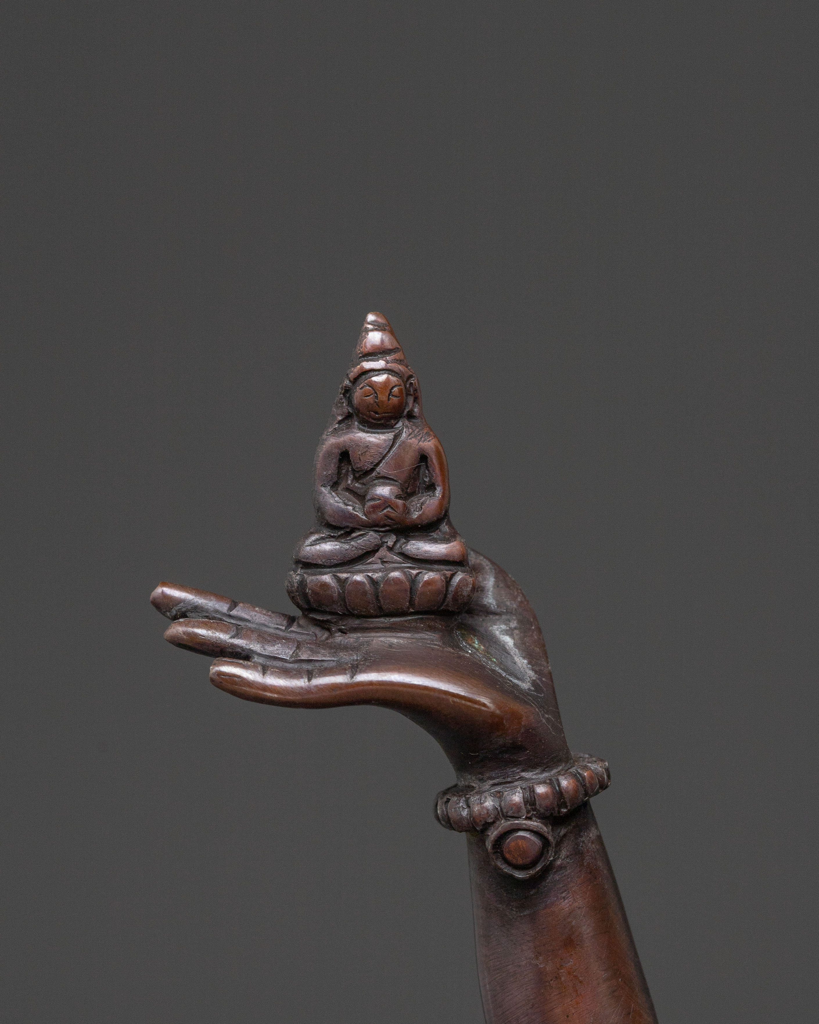 Nagyalma Handcrafted Copper Statue – Deity of longevity