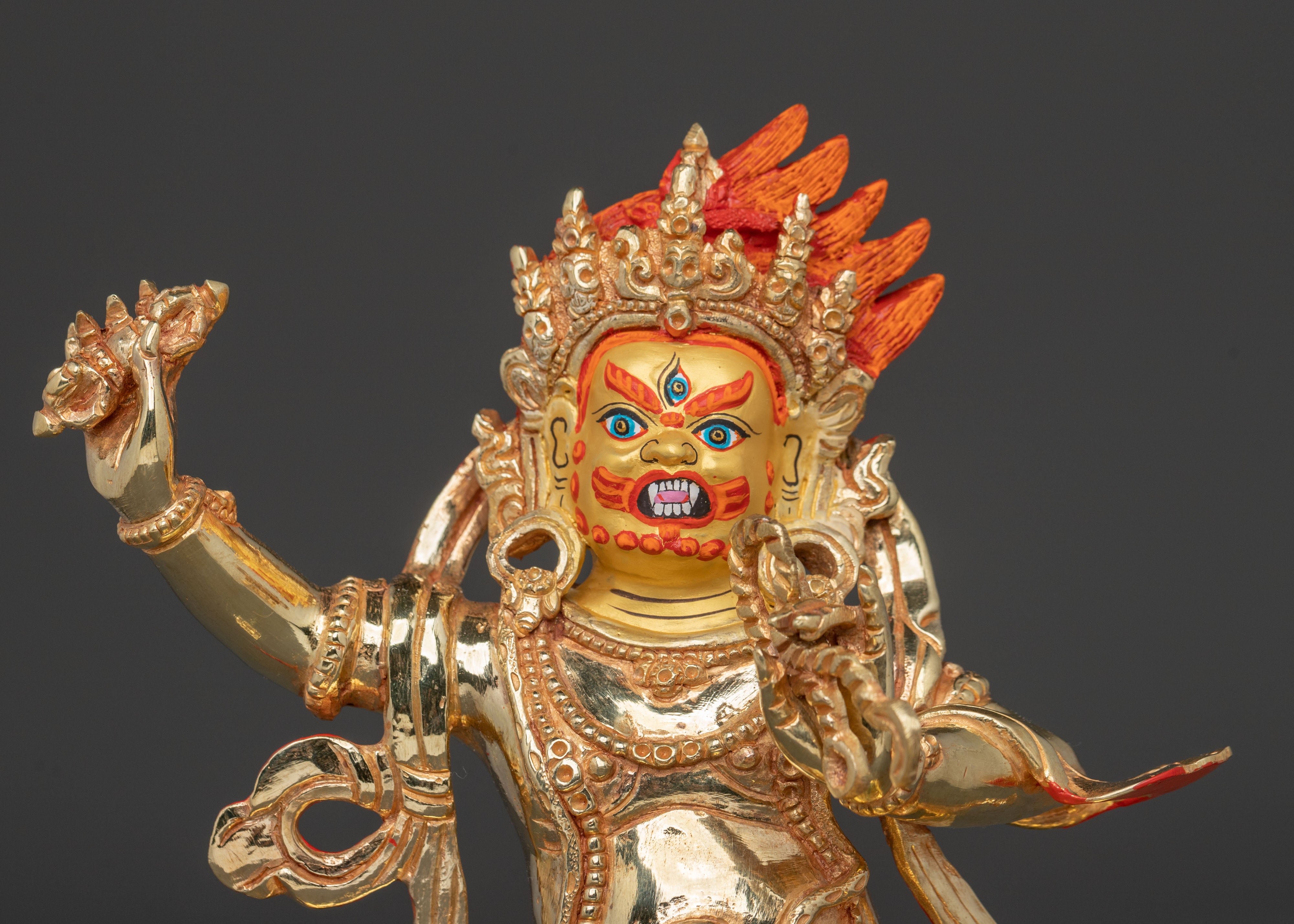 Handcrafted Vajrapani Sculpture | Wrathful Protector