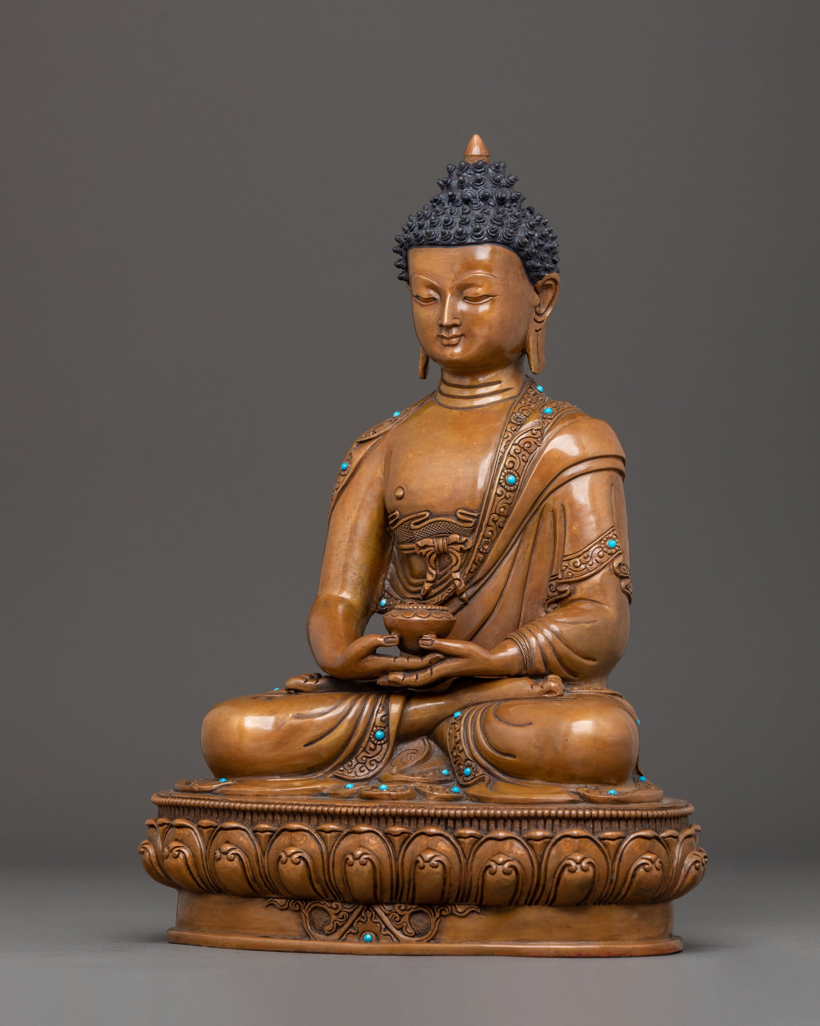 Handmade Statue of Amitabha Buddha for Altar Decor