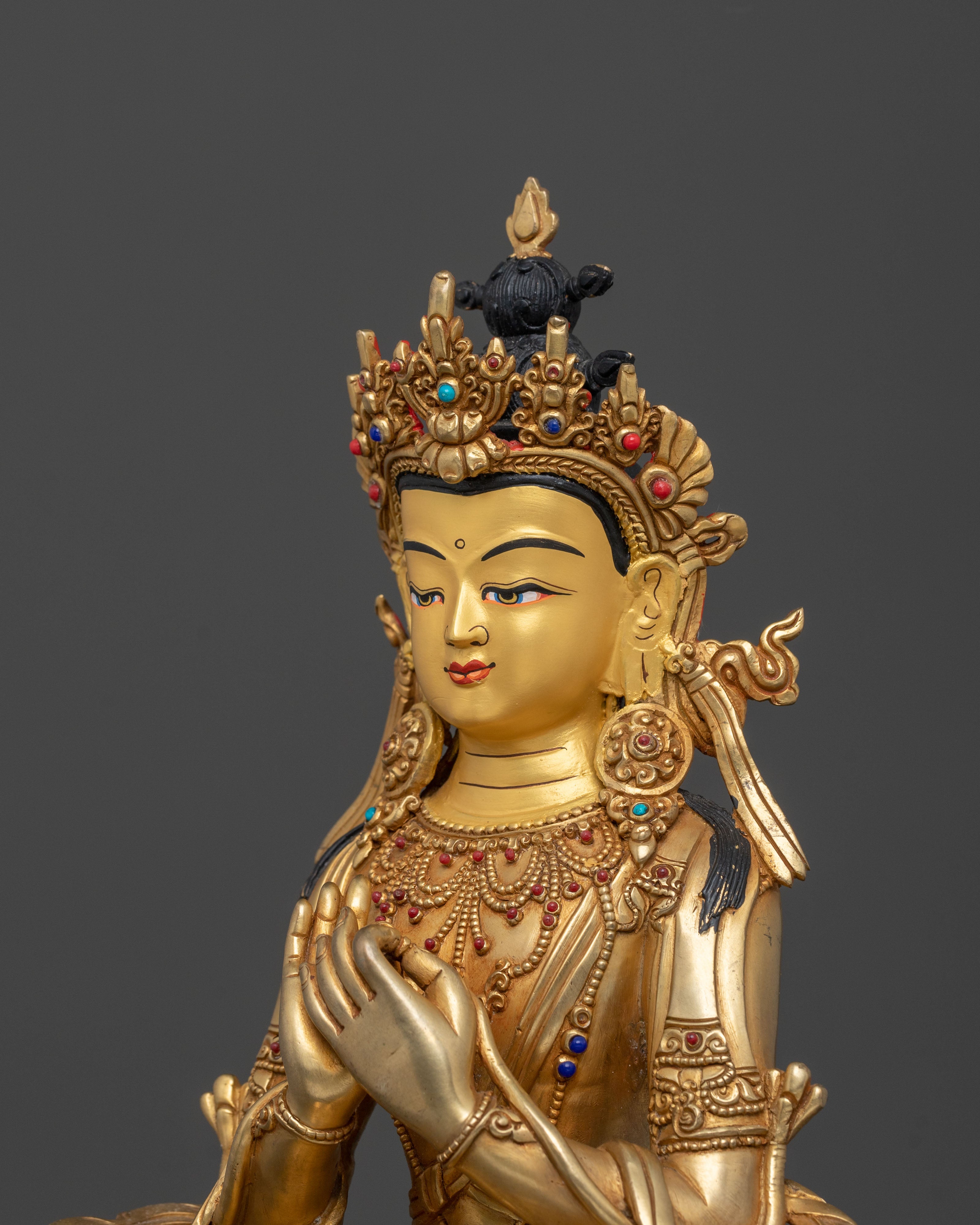 Buddha from Future Maitreya Statue in Pure 24K Gold