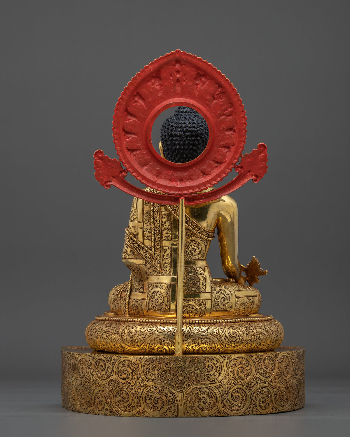 Three Buddha Golden Statue Set | Buddhist Sculpture Collection
